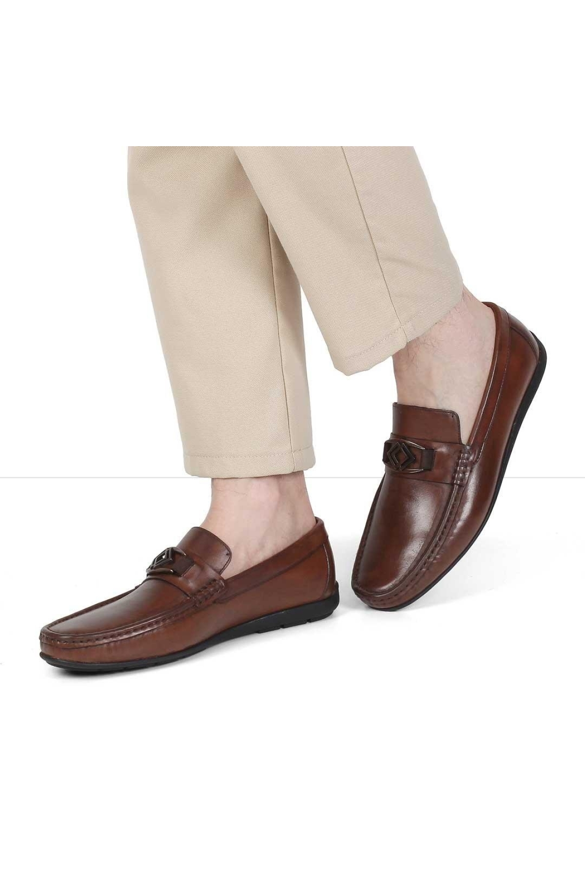 3204 Erkek Deri Leoafer Ayakkabı - Görsel 2