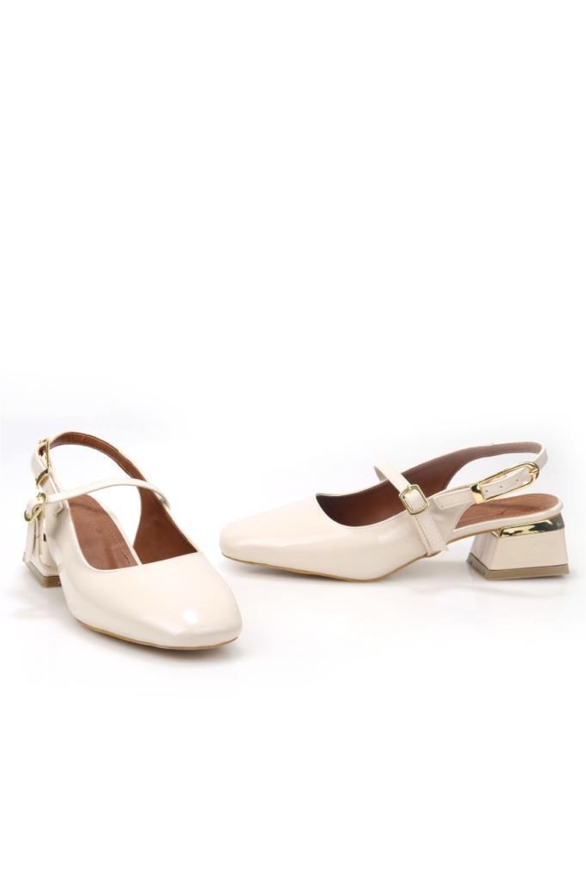 Pisagor Ps-33710 Arkası Açık Kadın Topuklu Ayakkabı - Görsel 4