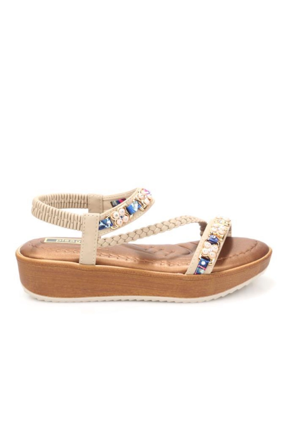 Pisagor 31340 Ortopedik Kadın Günlük Taşlı Sandalet - Görsel 2