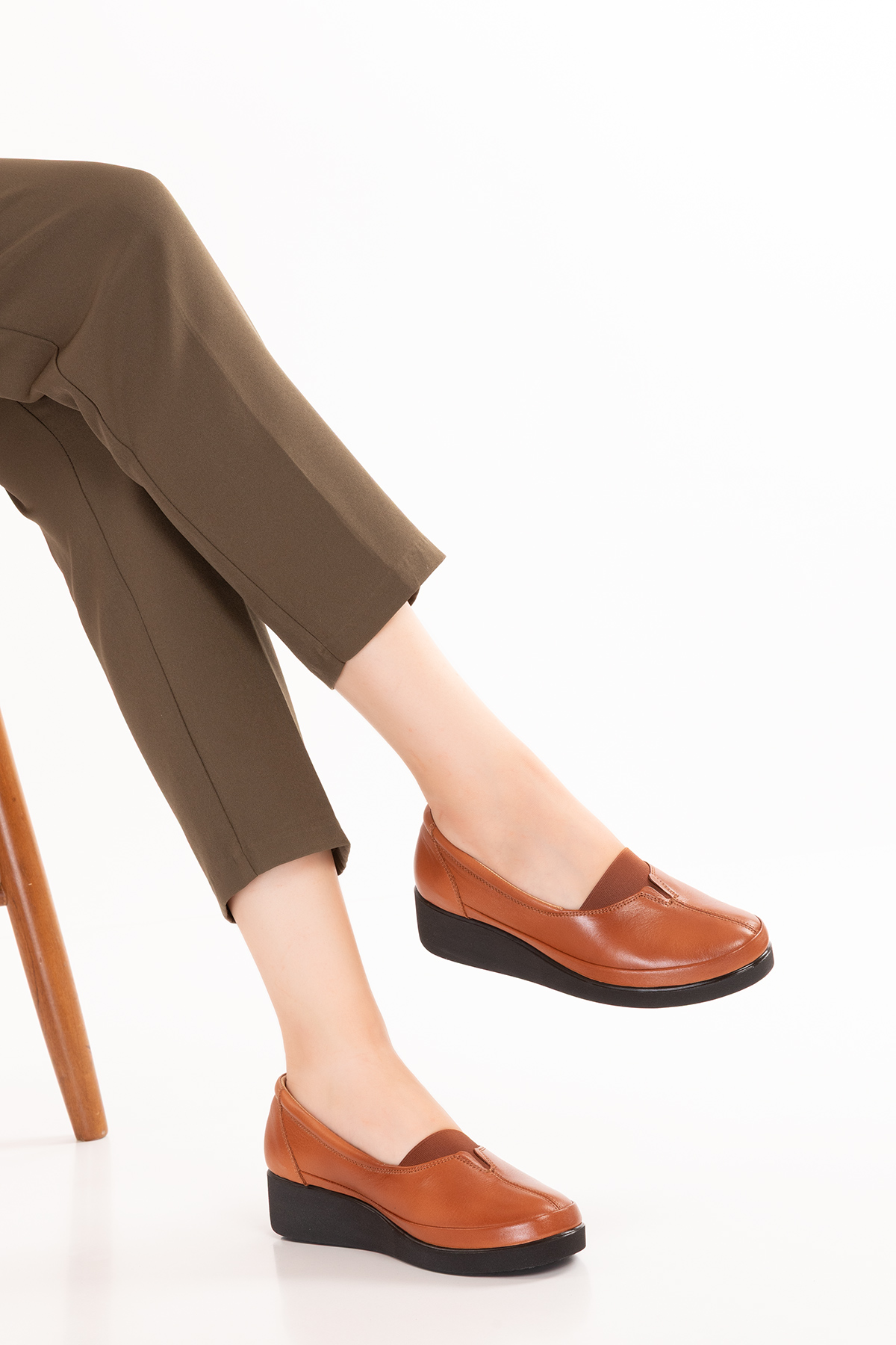 Gondol İçi Dışı Hakiki Deri Yumuşak Dokulu Günlük Ayakkabı ndr.101 - Görsel 6