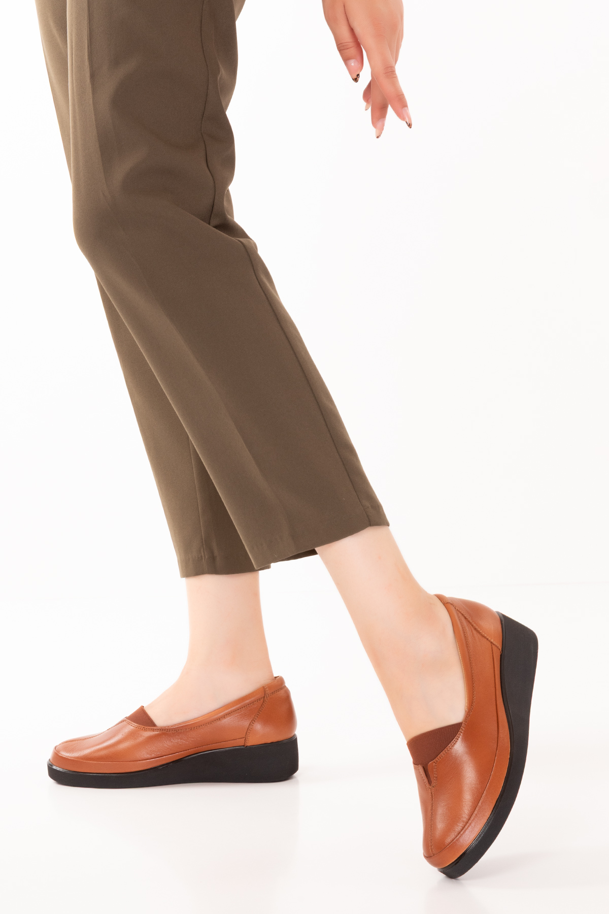 Gondol İçi Dışı Hakiki Deri Yumuşak Dokulu Günlük Ayakkabı ndr.101 - Görsel 8