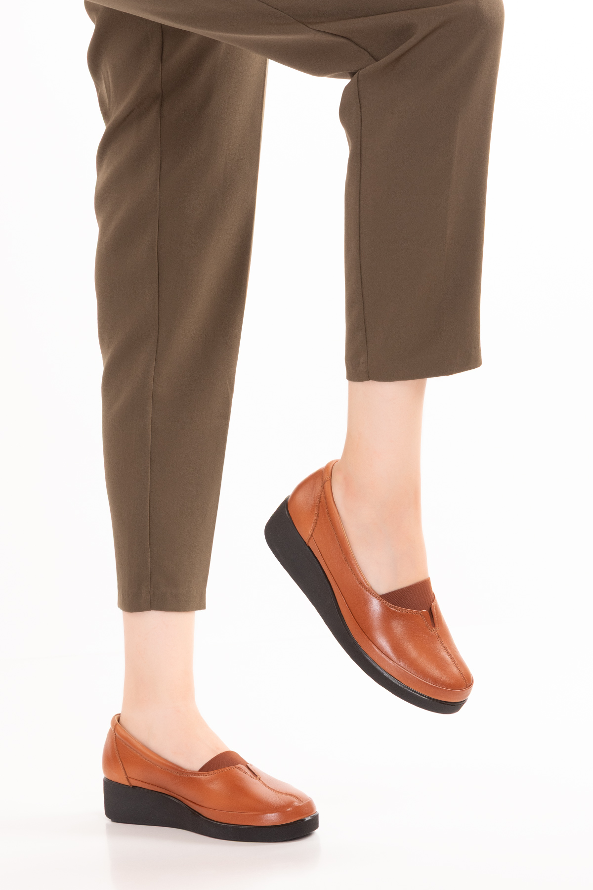 Gondol İçi Dışı Hakiki Deri Yumuşak Dokulu Günlük Ayakkabı ndr.101 - Görsel 9