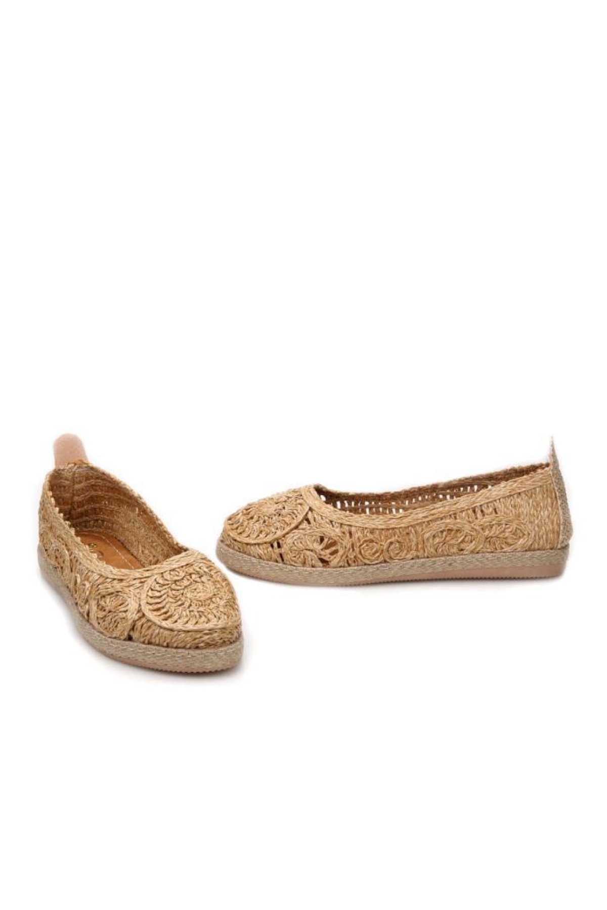 Sprs 03320 Kadın Örgü Detaylı Günlük Babet - Görsel 4