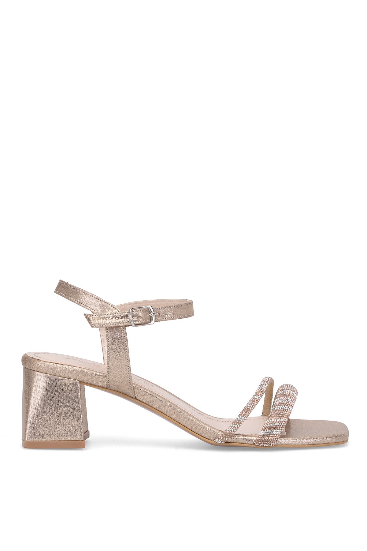 Elit PM08 K1004 Kadın Klasik Topuklu Ayakkabı Altın - Görsel 2