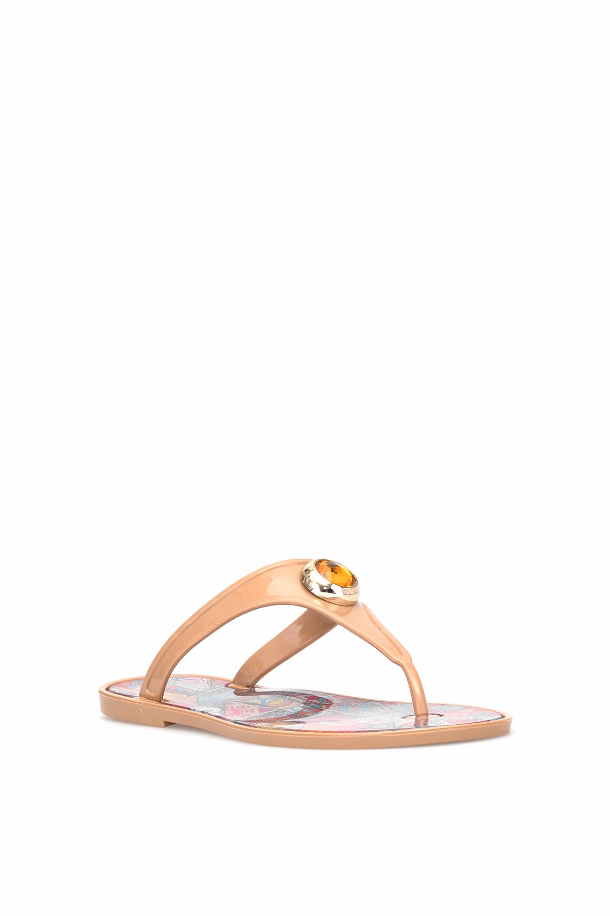 Elit KDRJ9003-2 Kadın Parmak Arası Terlik Ten - Görsel 3