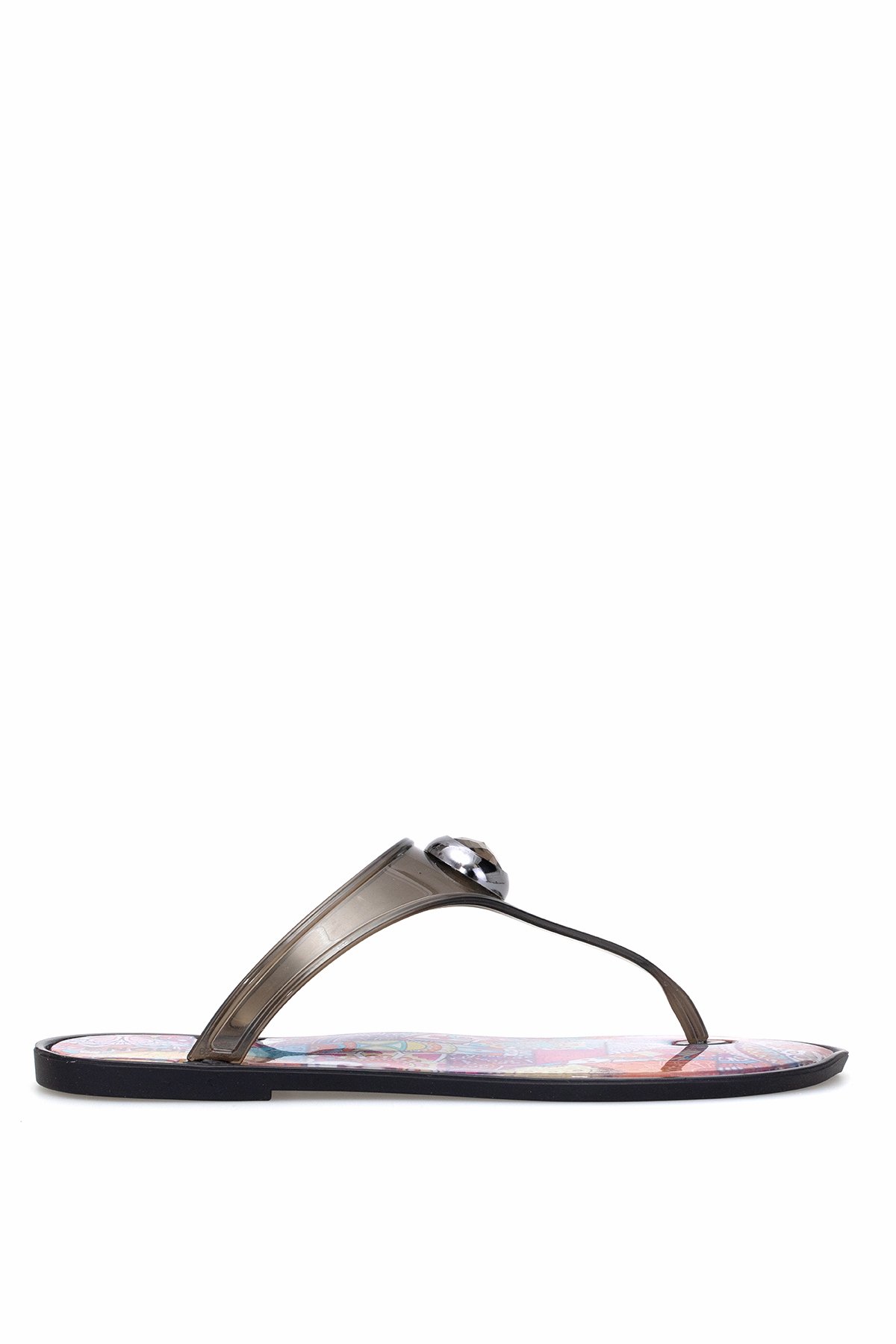 Elit KDRJ9003-2 Kadın Parmak Arası Terlik Siyah - Görsel 2