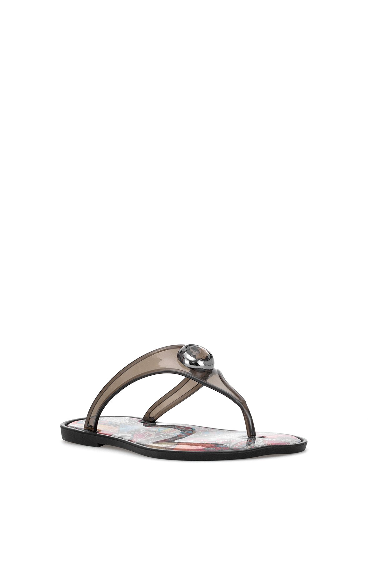 Elit KDRJ9003-2 Kadın Parmak Arası Terlik Siyah - Görsel 3