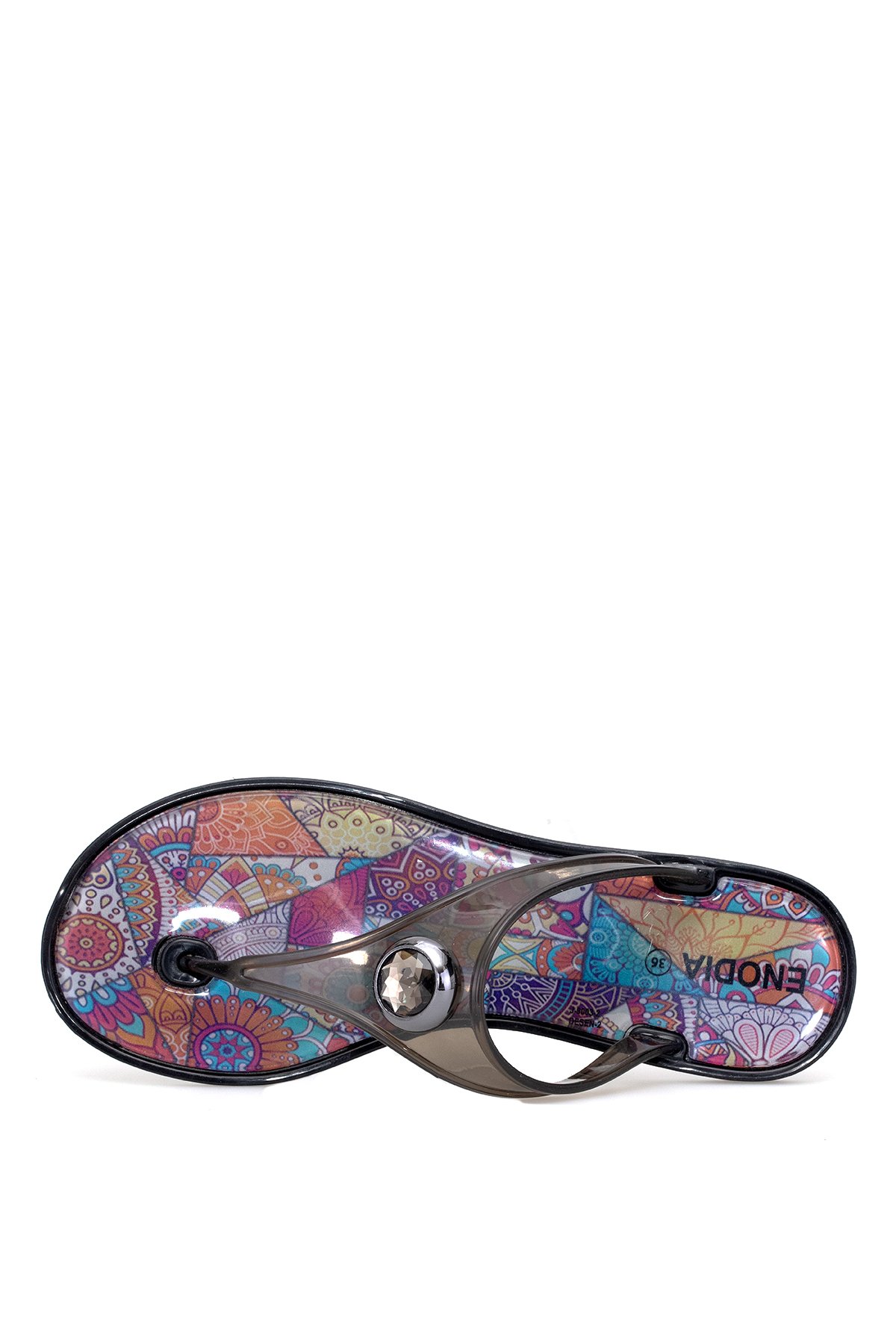 Elit KDRJ9003-2 Kadın Parmak Arası Terlik Siyah - Görsel 6