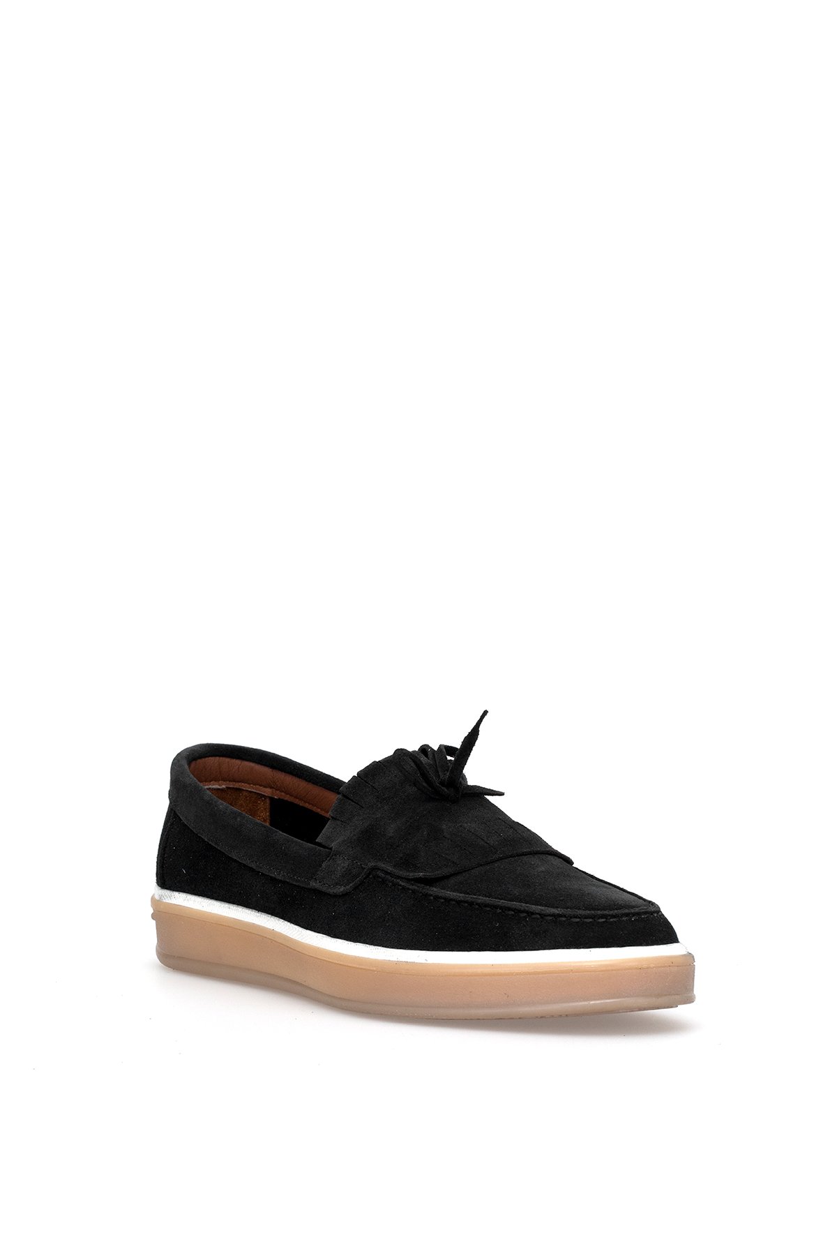 Elit BTANT02 Erkek Hakiki Süet Deri Casual Ayakkabı Siyah - Görsel 3