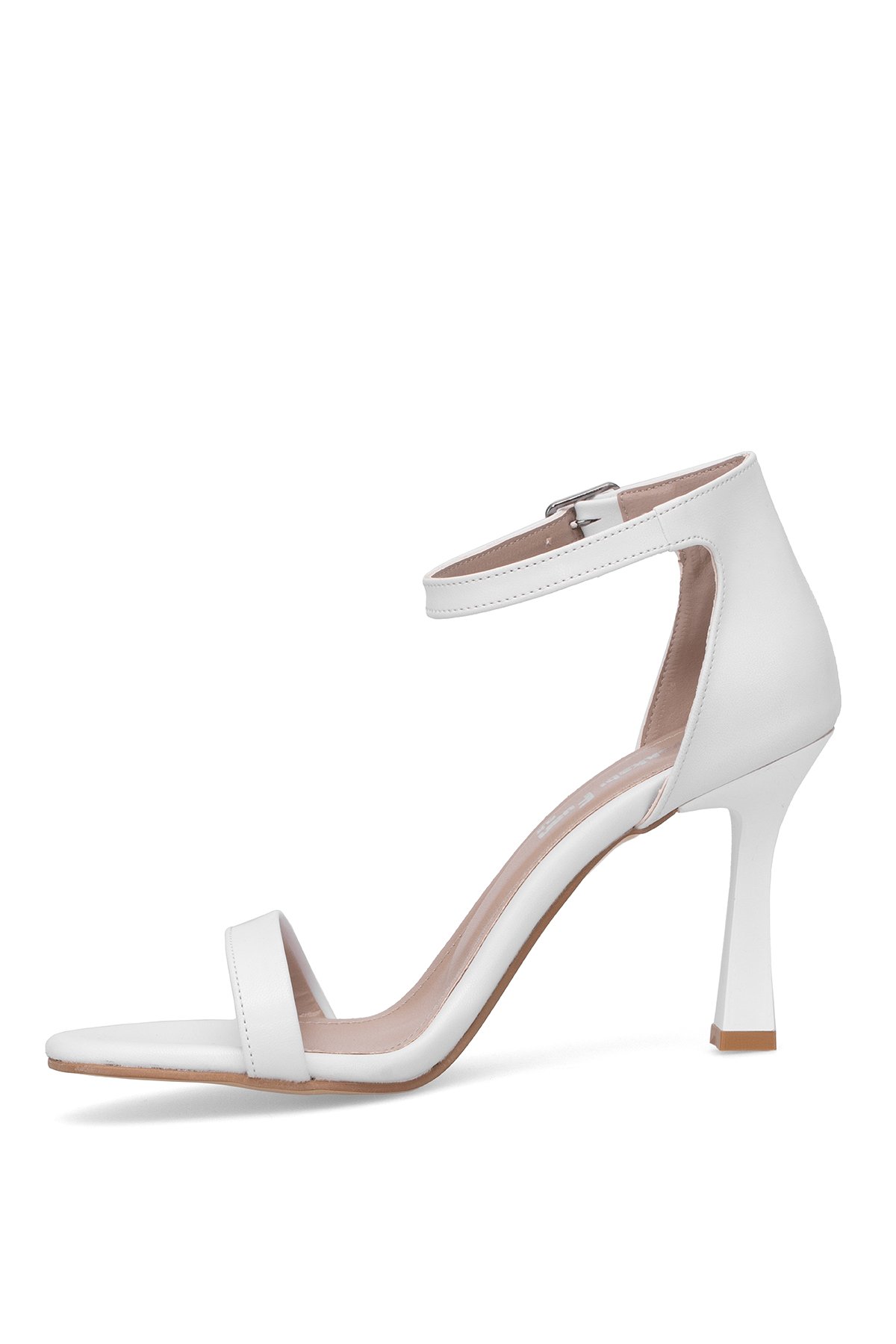 Elit MST1253C Kadın Klasik Topuklu ayakkabı Beyaz - Görsel 4