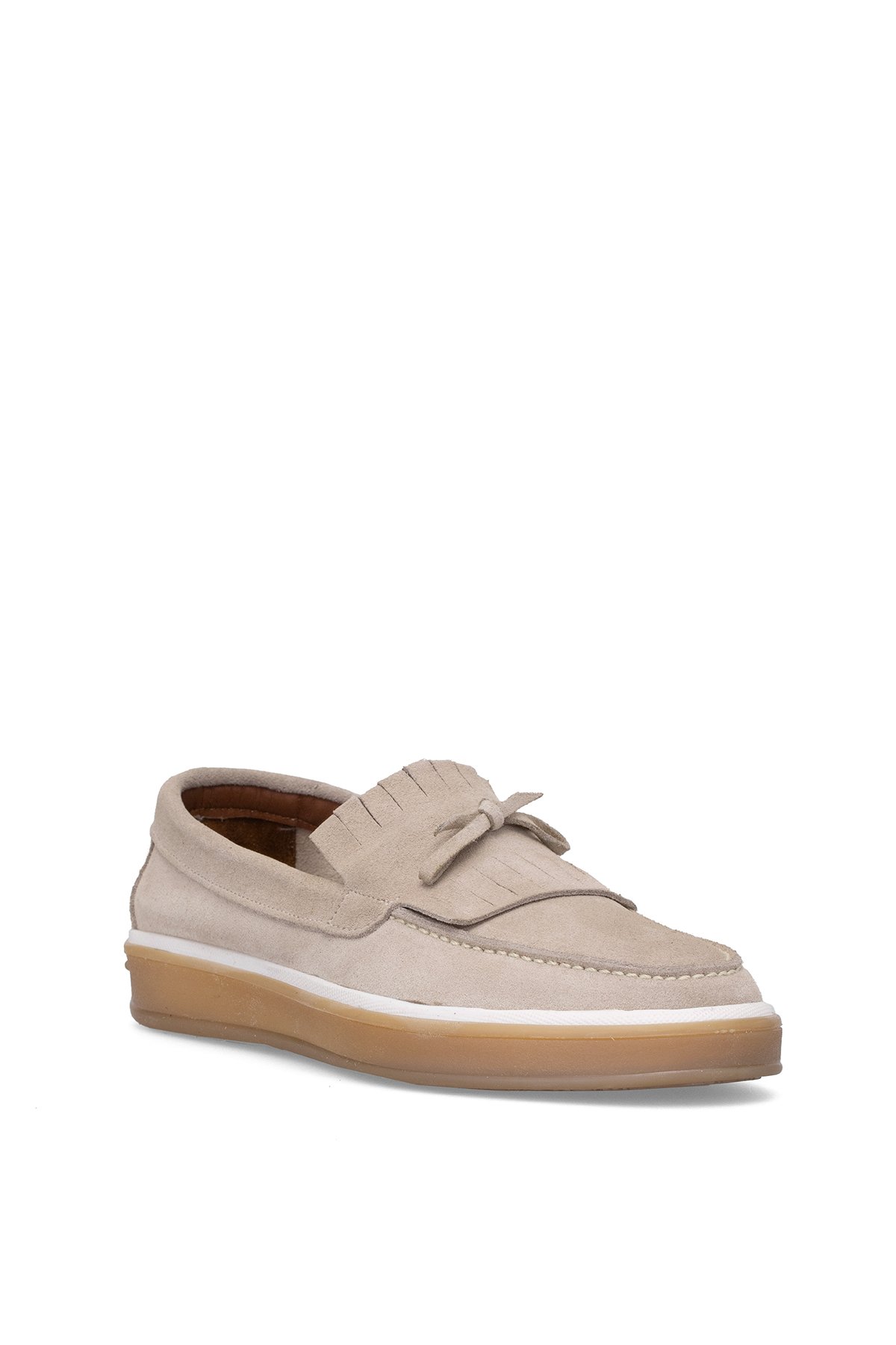 Elit BTANT02 Erkek Hakiki Süet Deri Casual Ayakkabı Krem - Görsel 3