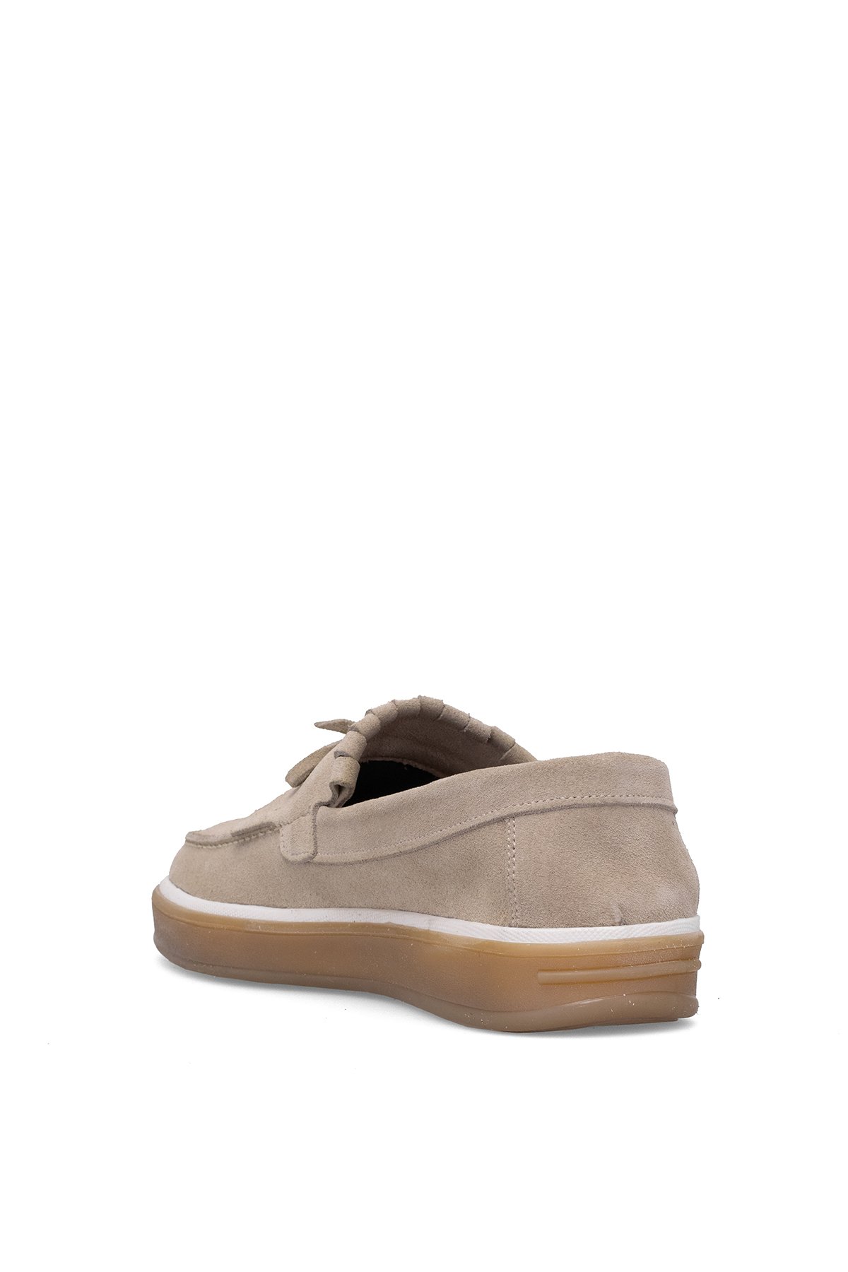 Elit BTANT02 Erkek Hakiki Süet Deri Casual Ayakkabı Krem - Görsel 5