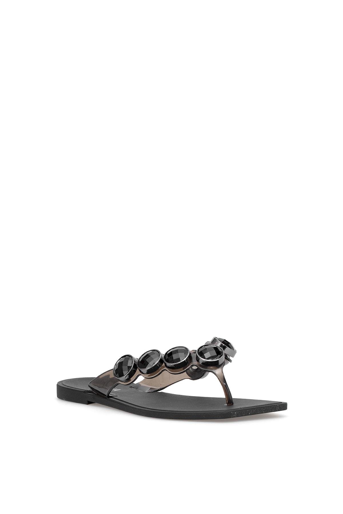 Elit KDRJ001-1 Kadın Parmak Arası Terlik Siyah - Görsel 3