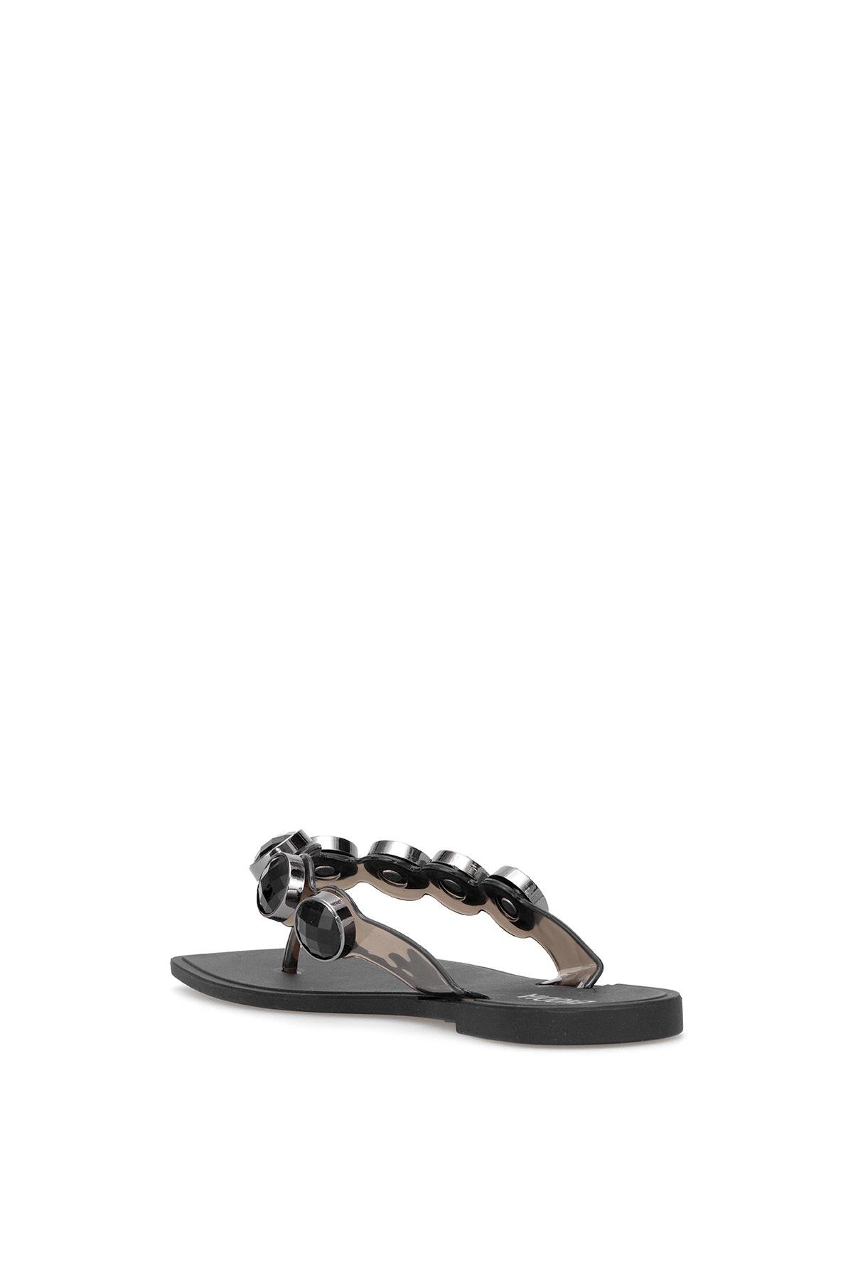 Elit KDRJ001-1 Kadın Parmak Arası Terlik Siyah - Görsel 4