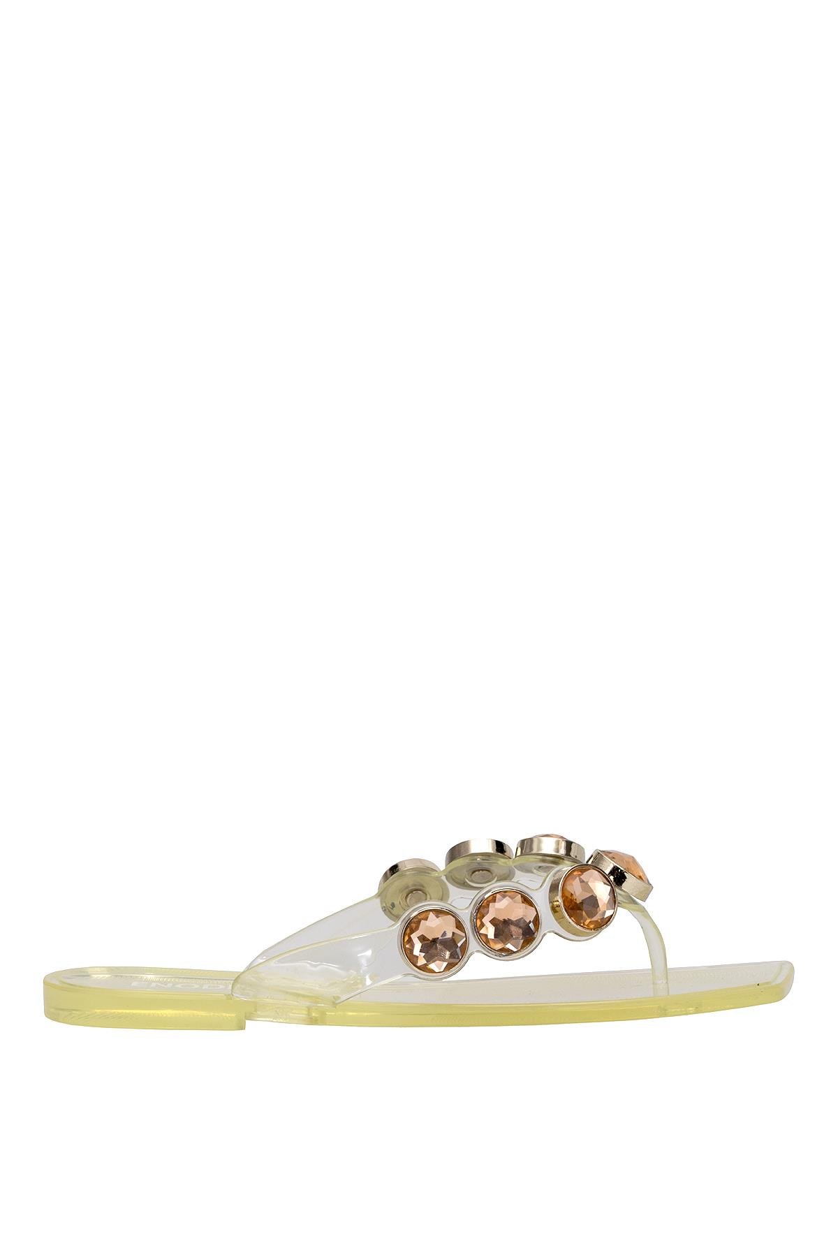 Elit KDRJ001-1 Kadın Parmak Arası Terlik Sarı - Görsel 2