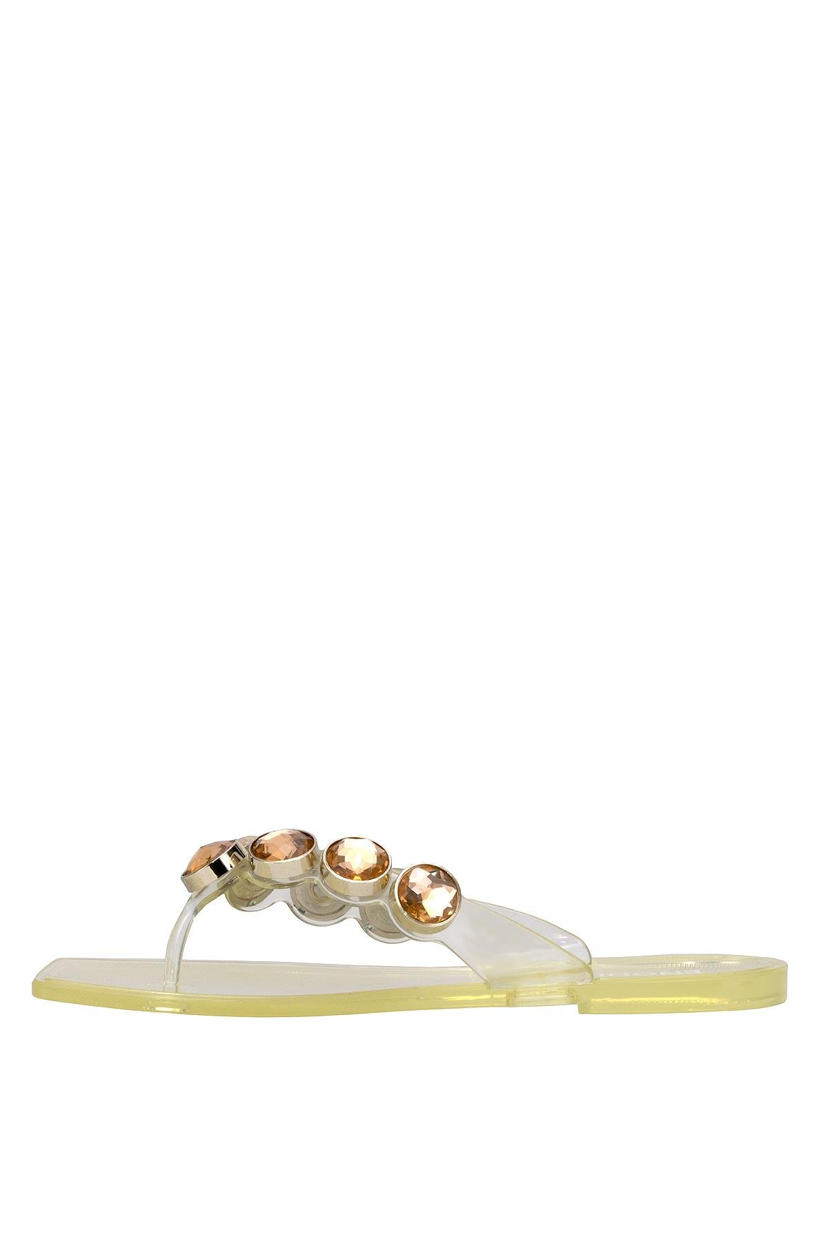 Elit KDRJ001-1 Kadın Parmak Arası Terlik Sarı - Görsel 4