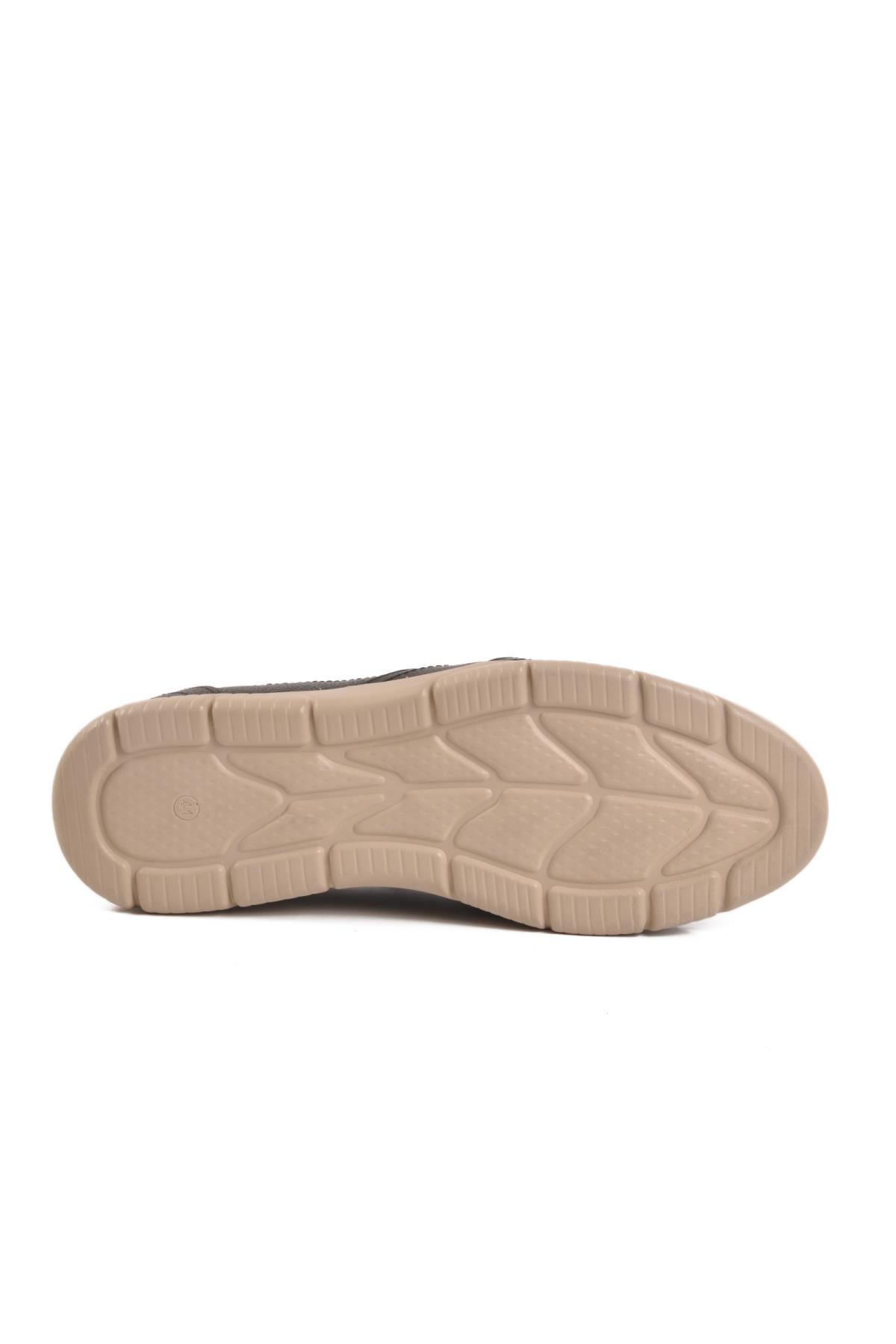 D2301 M Siyah Hakiki Deri Erkek Günlük Ayakkabı - Görsel 6