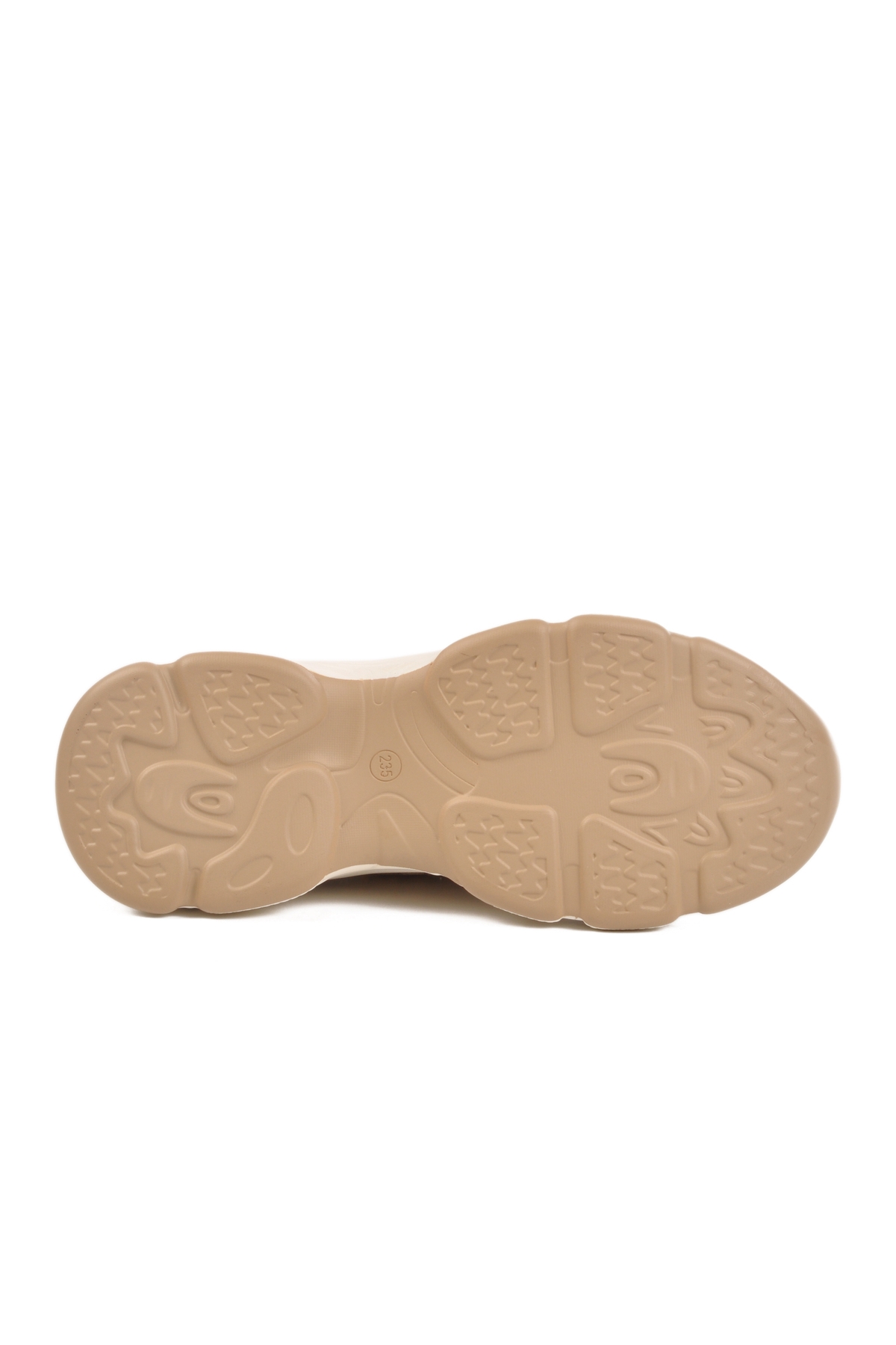 Krem Hafif Triko Örme Anatomik Kadın Sneaker B064 Z - Görsel 6