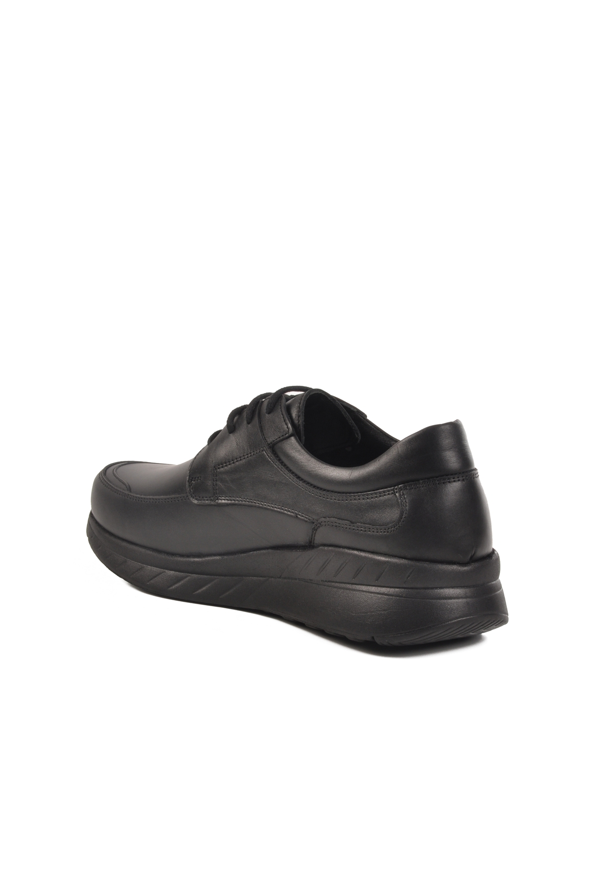Siyah Hakiki Deri Erkek Casual Ayakkabı C411 M - Görsel 5