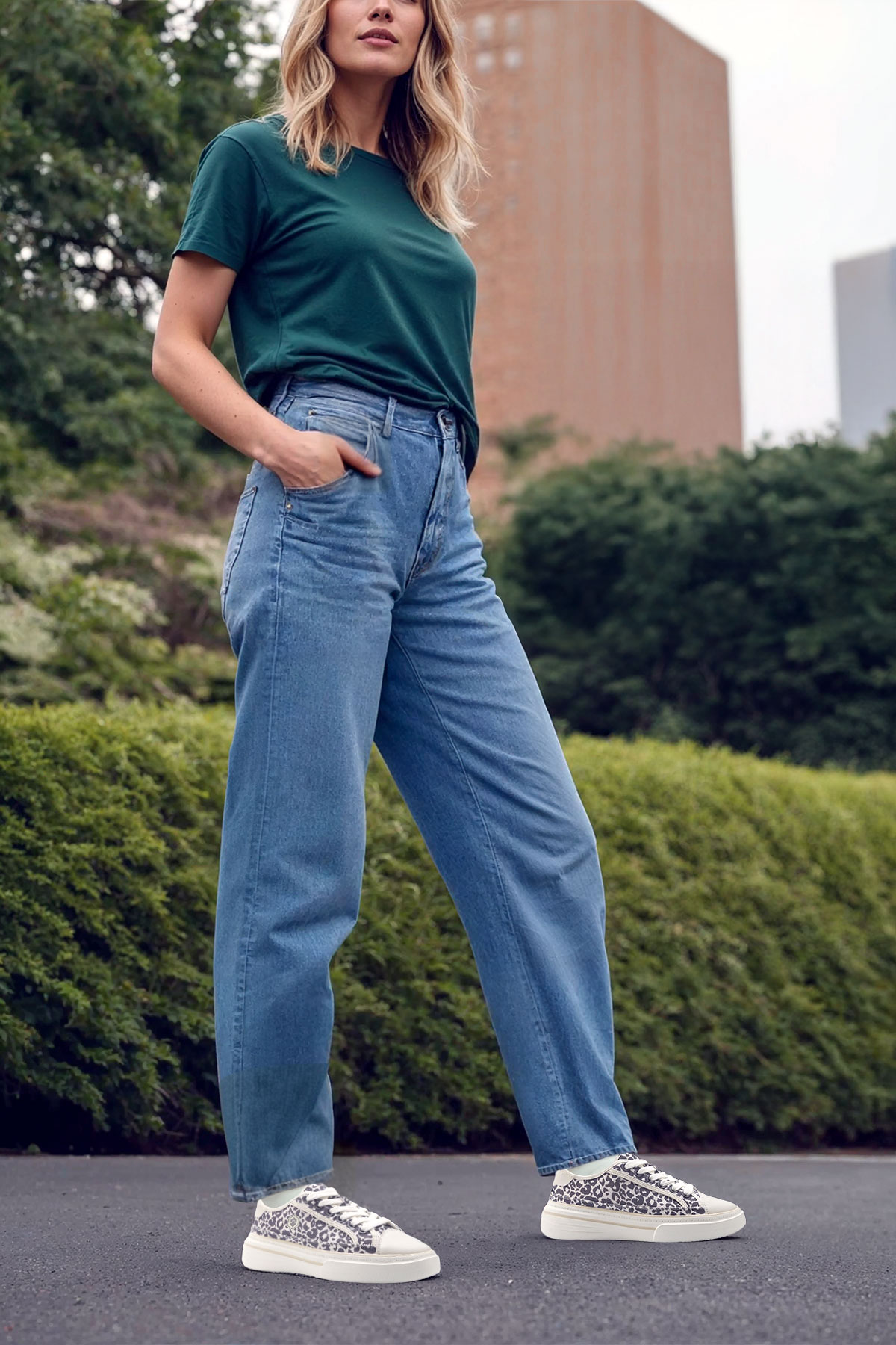 SHAKIRA 5FX Leopar Kadın Sneaker - Görsel 3