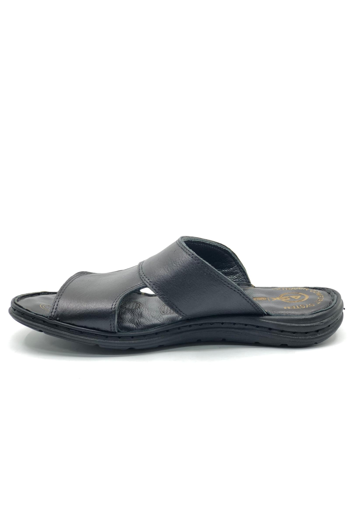 1928-25 %100 Hakiki Deri Erkek Full Ortapedik Terlik - Görsel 4