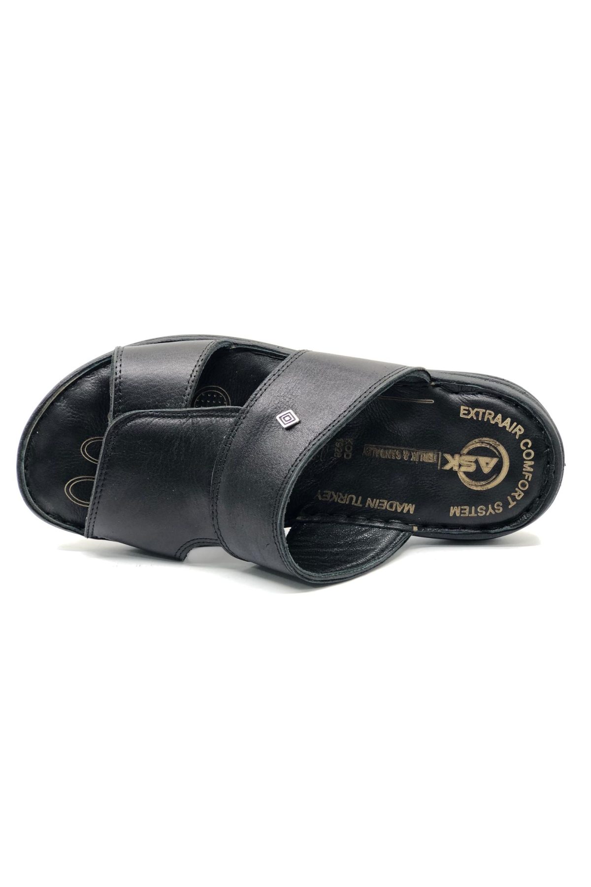 1928-25 %100 Hakiki Deri Erkek Full Ortapedik Terlik - Görsel 6