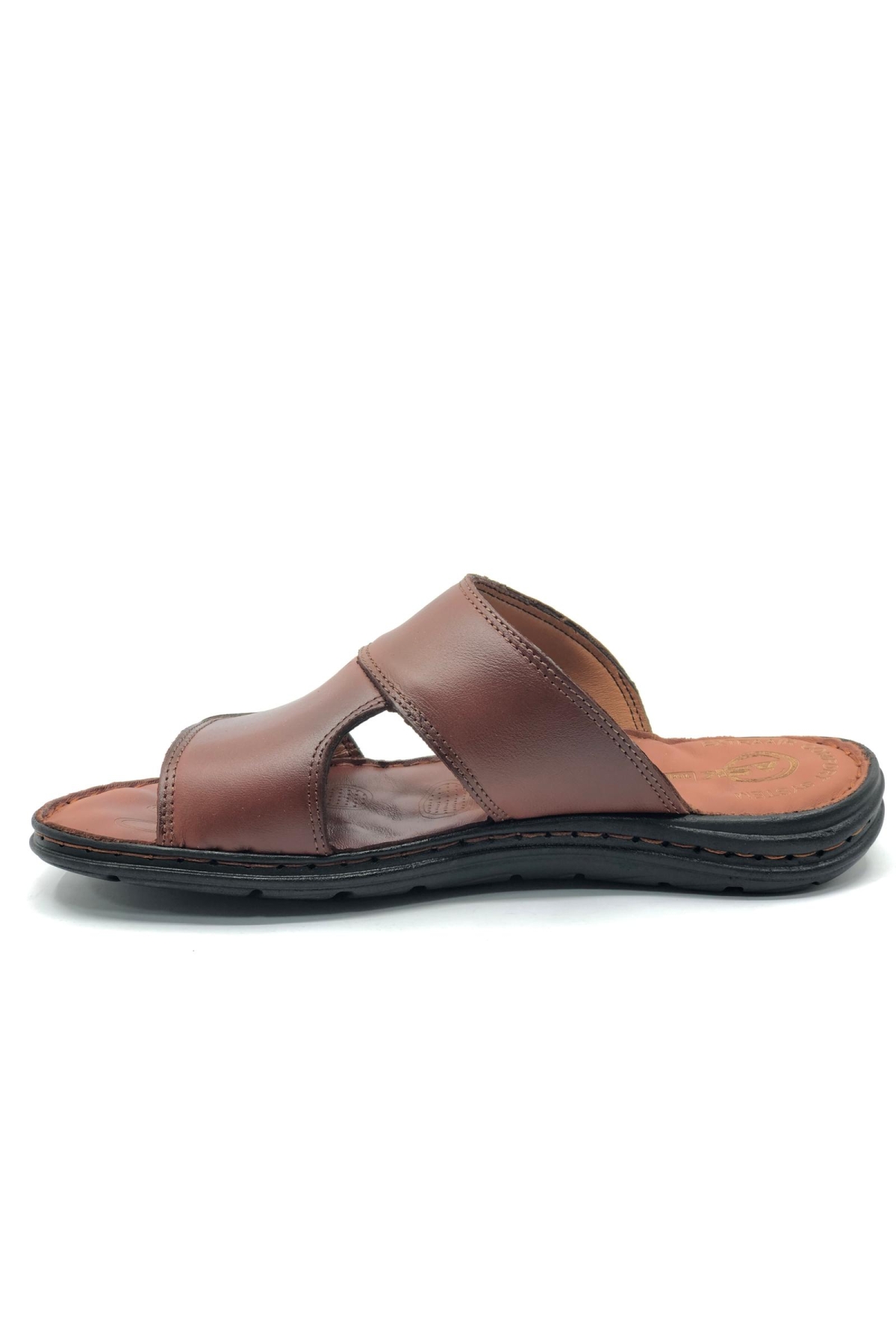 1928-25 %100 Hakiki Deri Erkek Full Ortapedik Terlik - Görsel 5