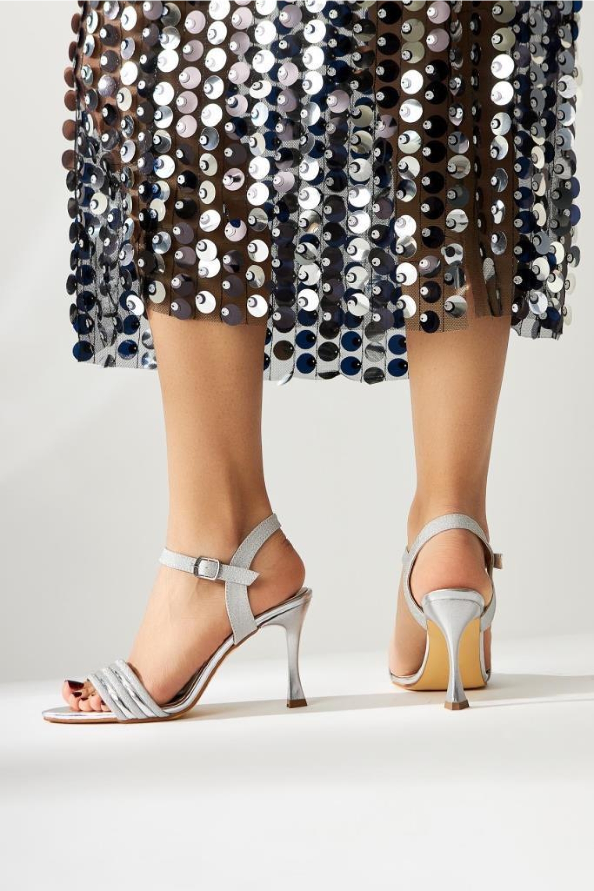 Mnrs 03359 8,5 Cm Topuklu Kadın Stiletto Abiye Ayakkabı - Görsel 3