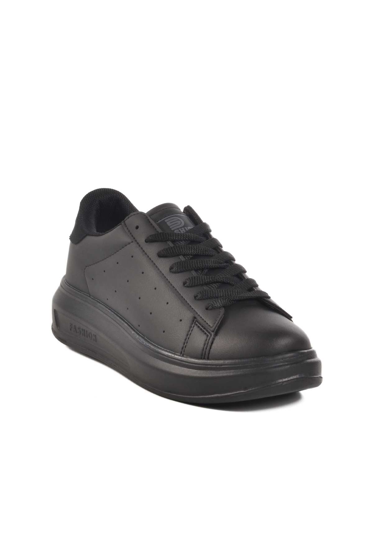 Siyah Bağcıklı Kadın Sneaker 156 G - Görsel 4