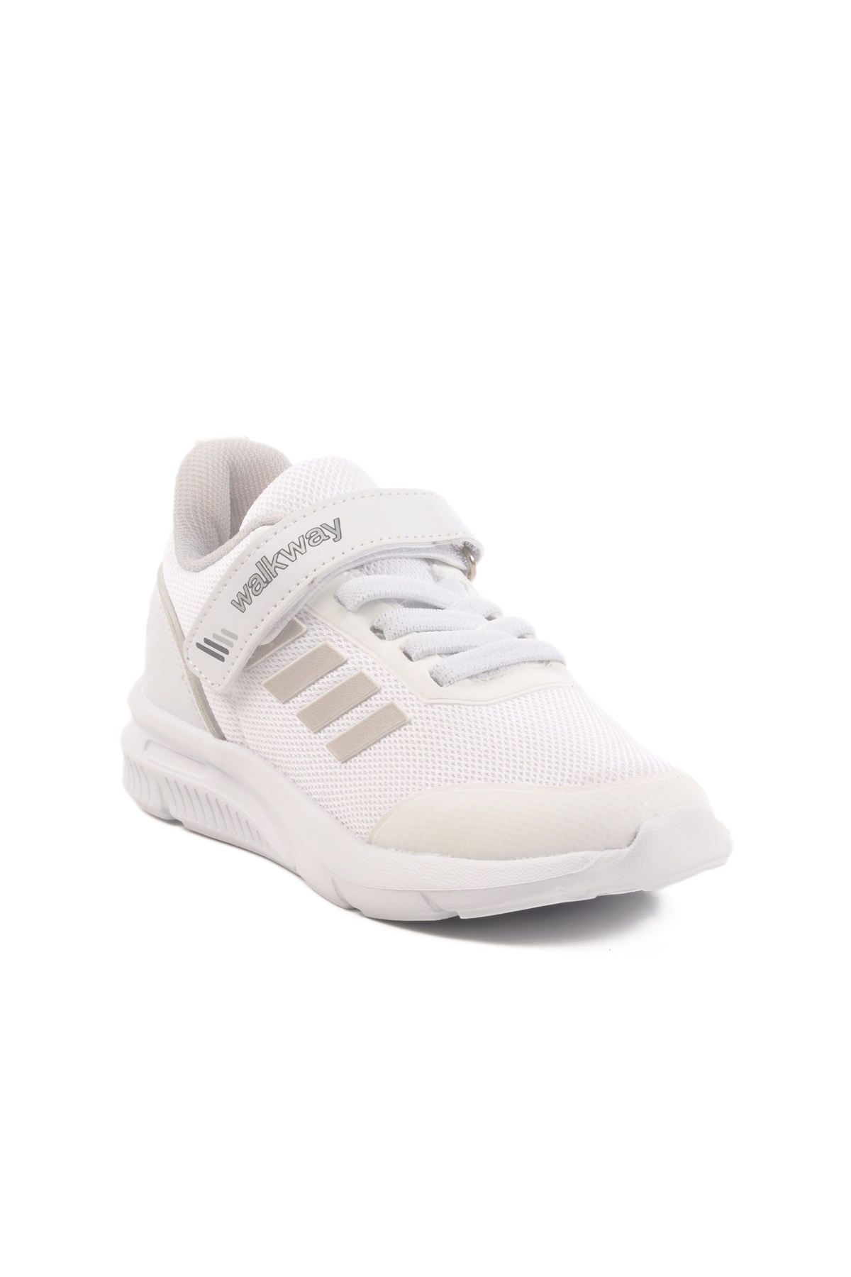 Beyaz Cırtlı Fileli Hafif Unisex Çocuk Spor Ayakkabı Fav 100 F - Görsel 4