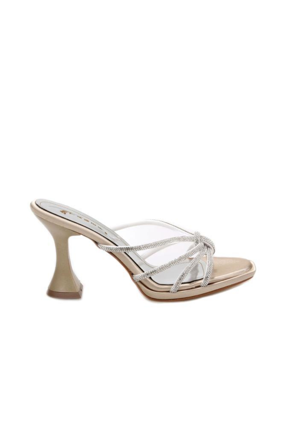 Tamer 03152 8,5 Topuklu Kadın Abiye Taşlı Terlik - Görsel 2