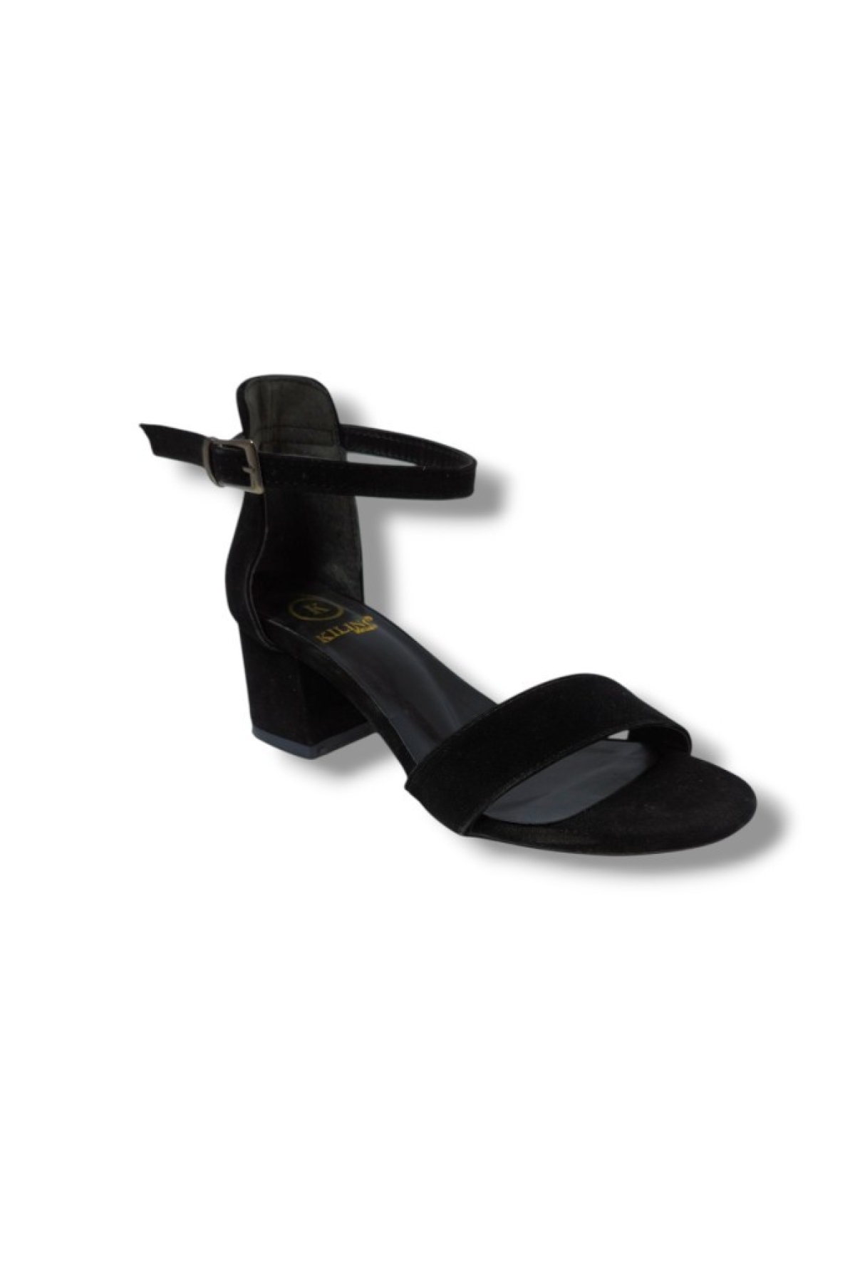 Kılınç 985-25 Süet Anatomik Tek Bant Kalın Topuk Kadın Sandalet - Görsel 2
