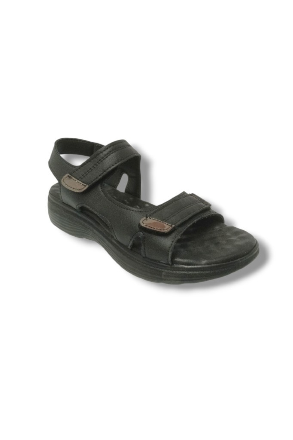 805-25 Deri Anatomik Cırt Bant Kadın Sandalet - Görsel 2