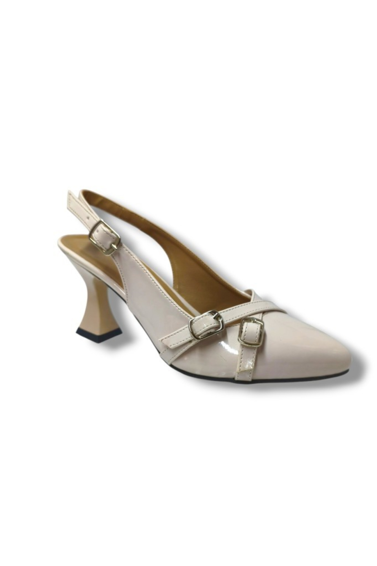 M901-25 Rugan Bantlı İnce Topuk Kadın Ayakkabı - Görsel 2