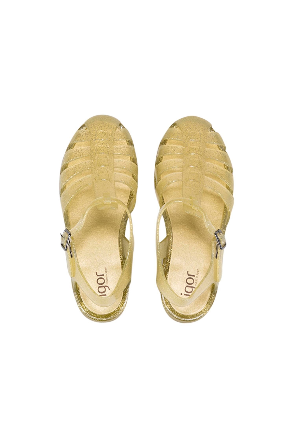 Igor Igor Altın İgor Biarritz Glitter Kadın Tokalı Sandalet S10262 Sandalet & Terlik | Flo Altın - 4. görsel