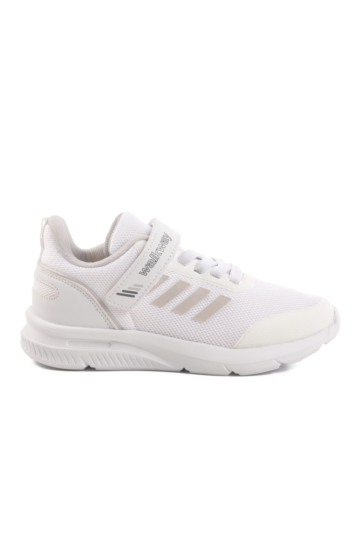 Beyaz Cırtlı Unisex Çocuk Spor Ayakkabı - Görsel 2