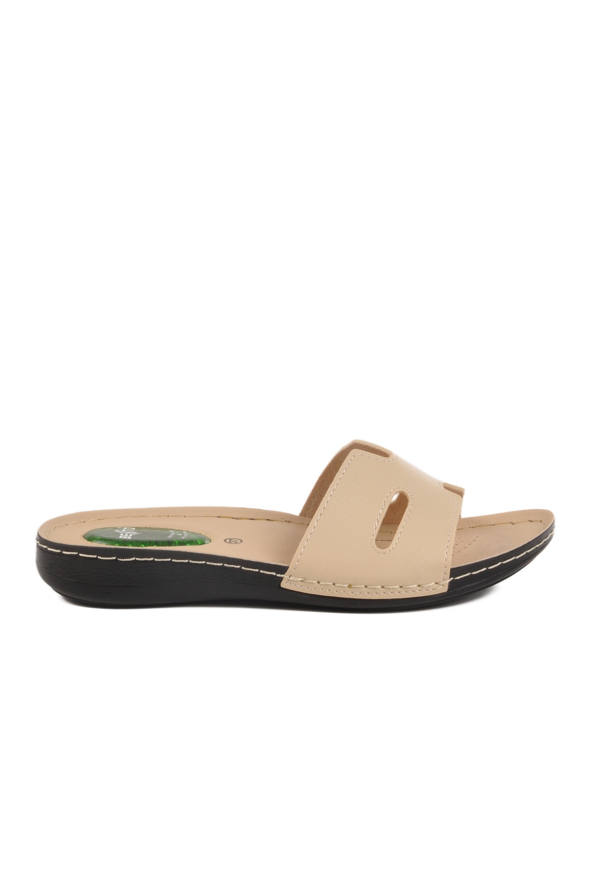 Aspor Bej Jel Taban Anatomik Kadın Düz Terlik - Görsel 2