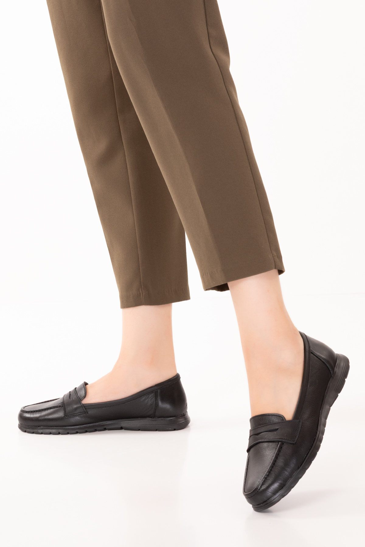 Gondol Kadın Hakiki Deri Tüy Kadar Hafif Loafer usl.2027 - Görsel 8