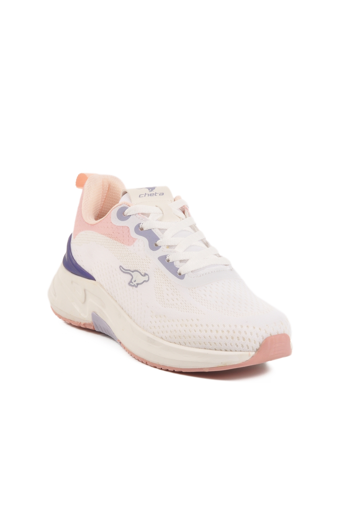 Beyaz Pudra Memory Foam Kadın Spor Ayakkabı 556 Pretty G - Görsel 4