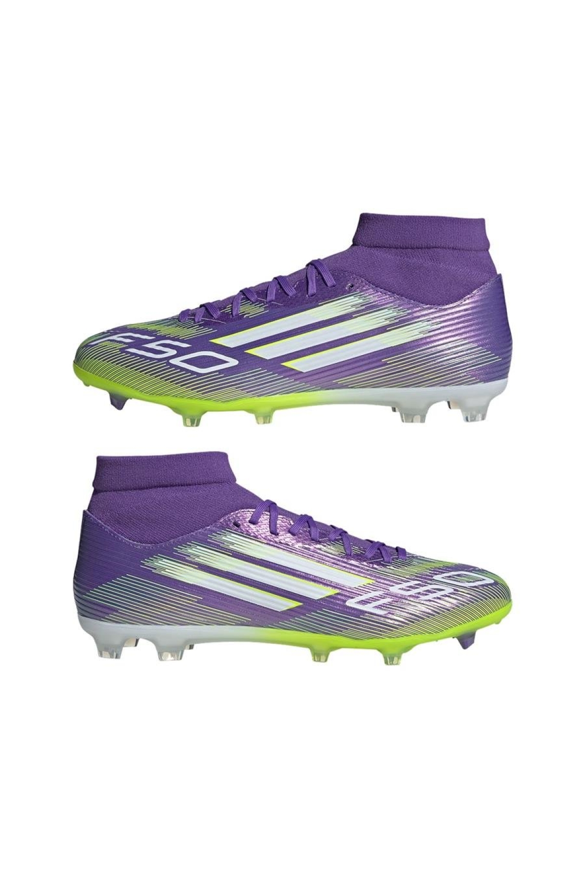 Mor Erkek Krampon F50 LEAGUE MID FG/MG JI0886 - Görsel 11