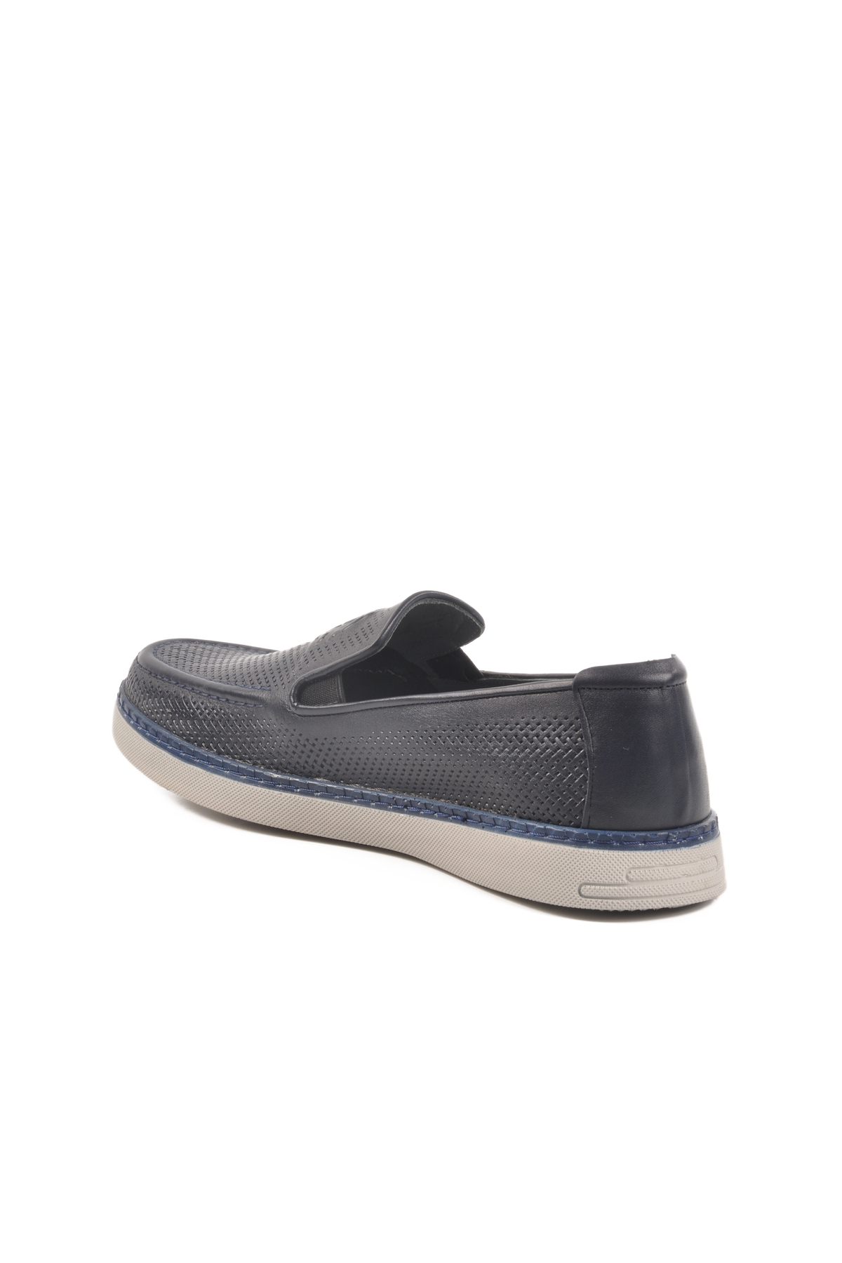 Aspor Lacivert Hakiki Deri Erkek Casual Ayakkabı - Görsel 5