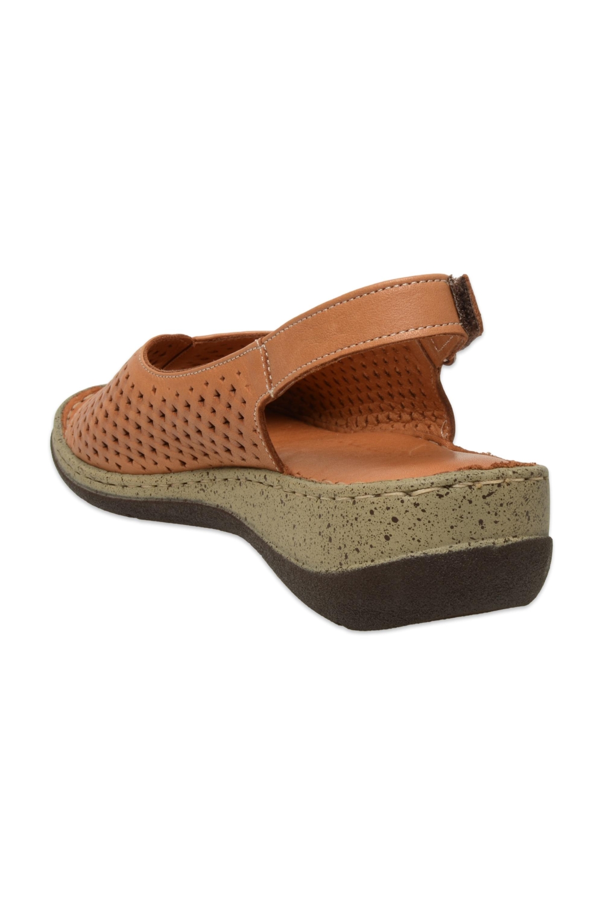 D25Ys-2870 Günlük Taba Kadın Sandalet - Görsel 5