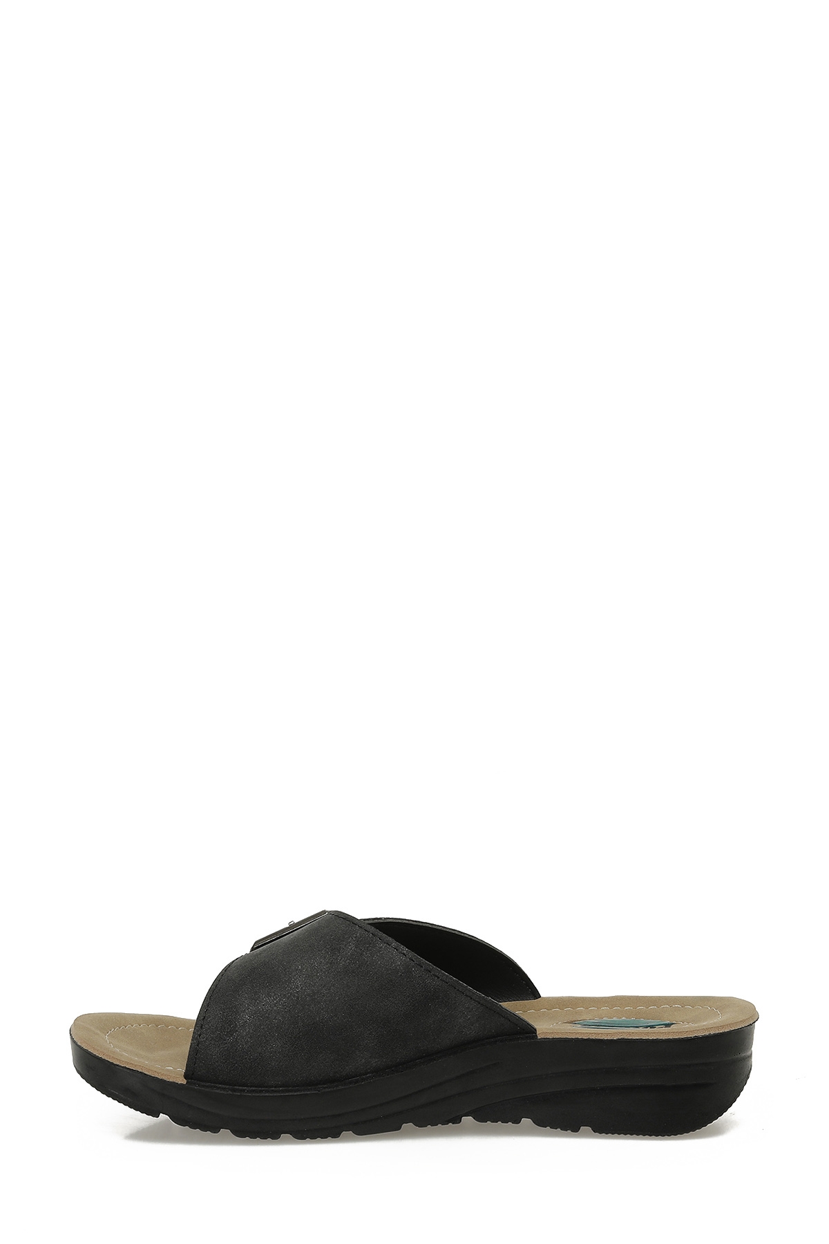 609003.Z5PR Siyah Kadın Ev Terliği - Görsel 4