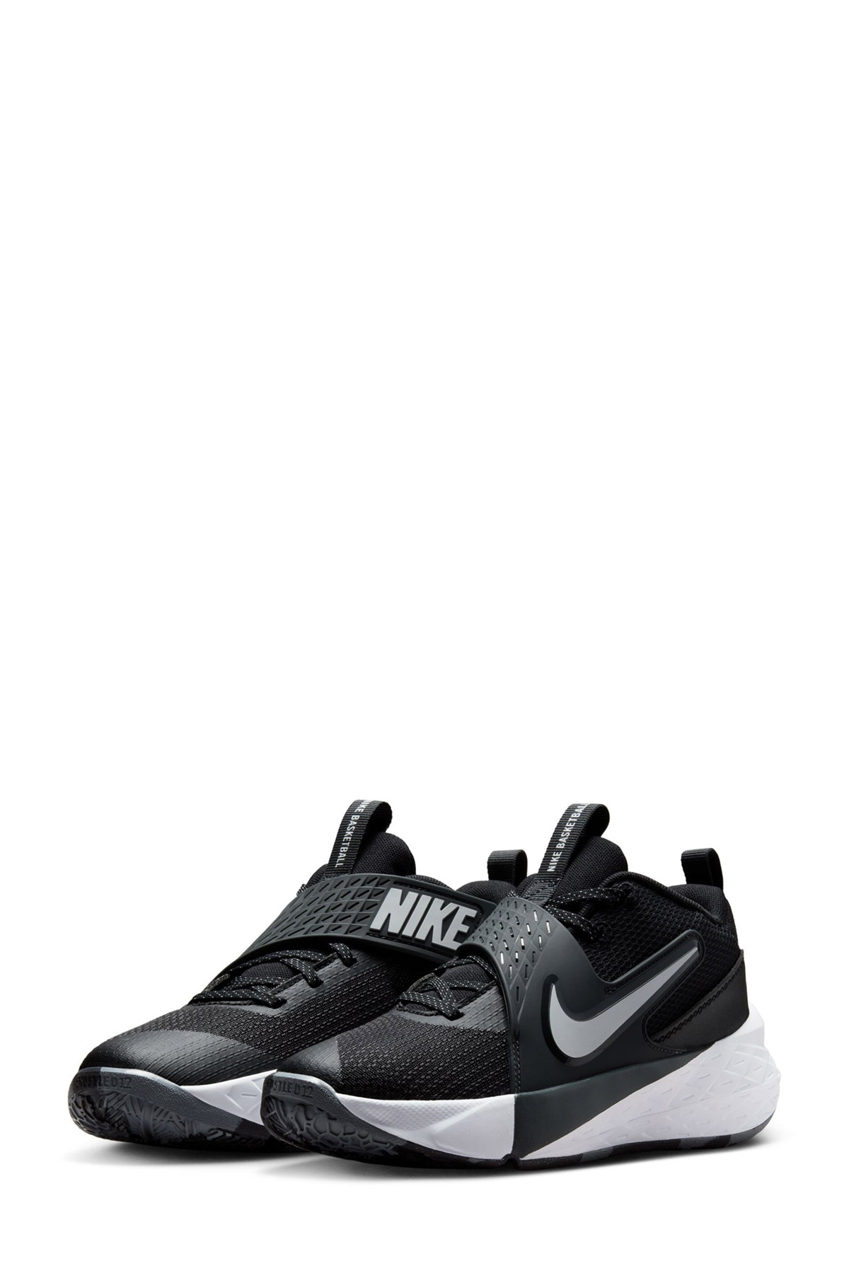 Nike TEAM HUSTLE D 12 (GS) Siyah Unisex Basketbol Ayakkabısı - Görsel 3