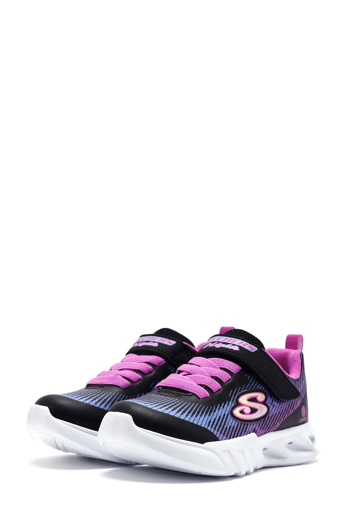 Skechers FLICKER FLASH Siyah Kız Çocuk Sneaker - Görsel 3