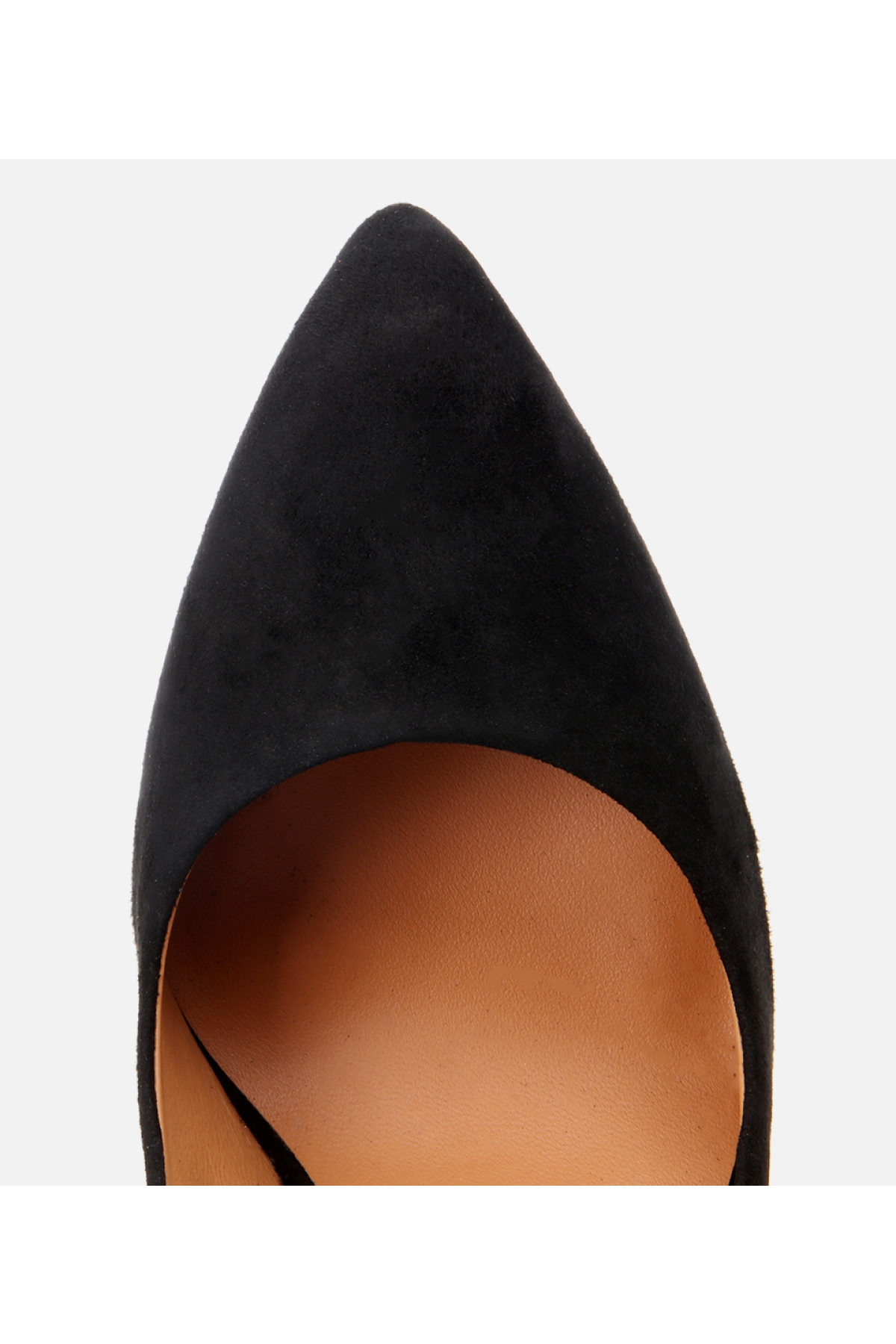 Kadın Süet Deri Siyah Stiletto - Görsel 5