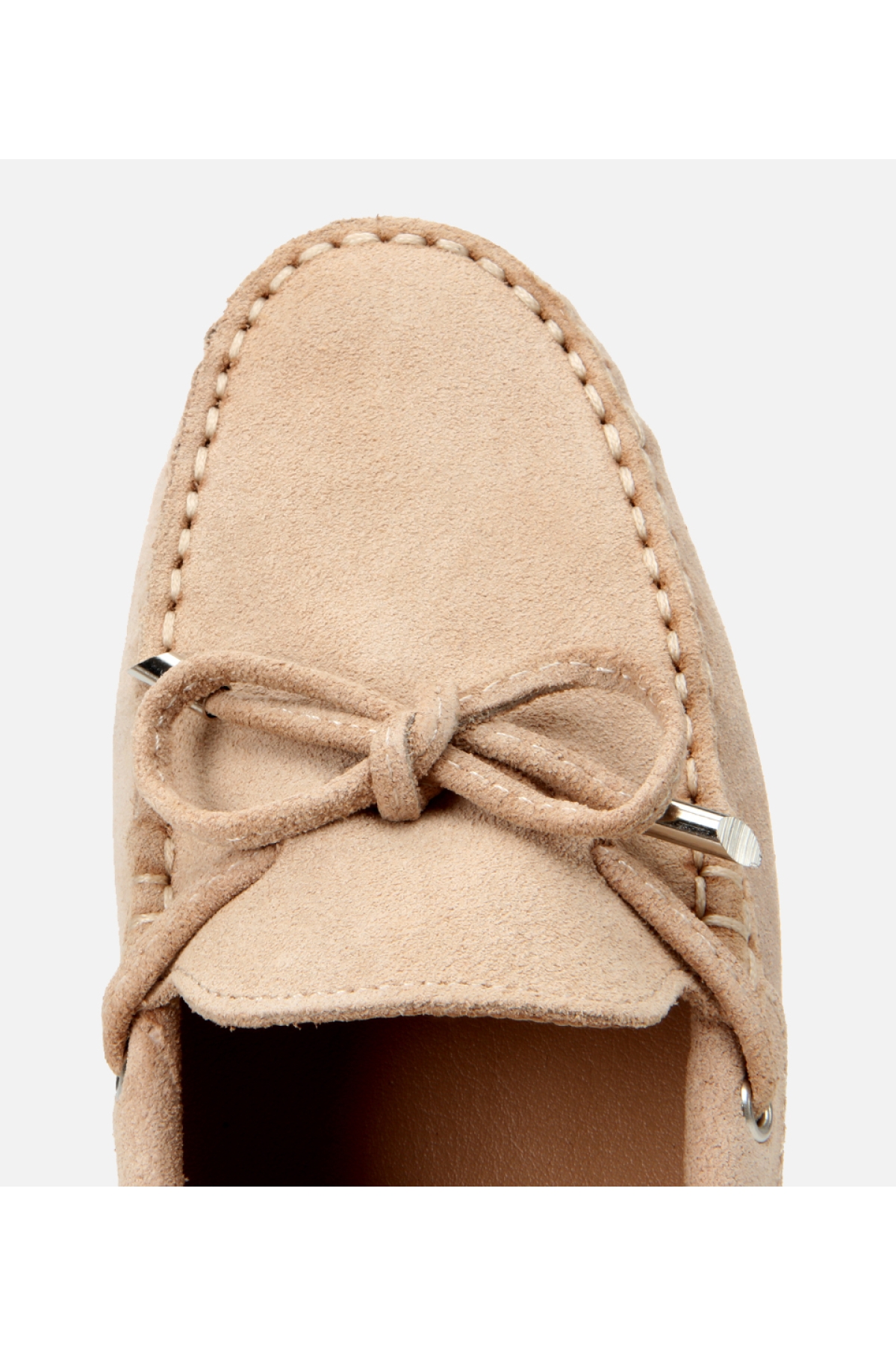 Hotiç Hotiç Kadın Süet Deri Bej Bağcık Detaylı Günlük Loafer Flo'da! Bej - 5. görsel