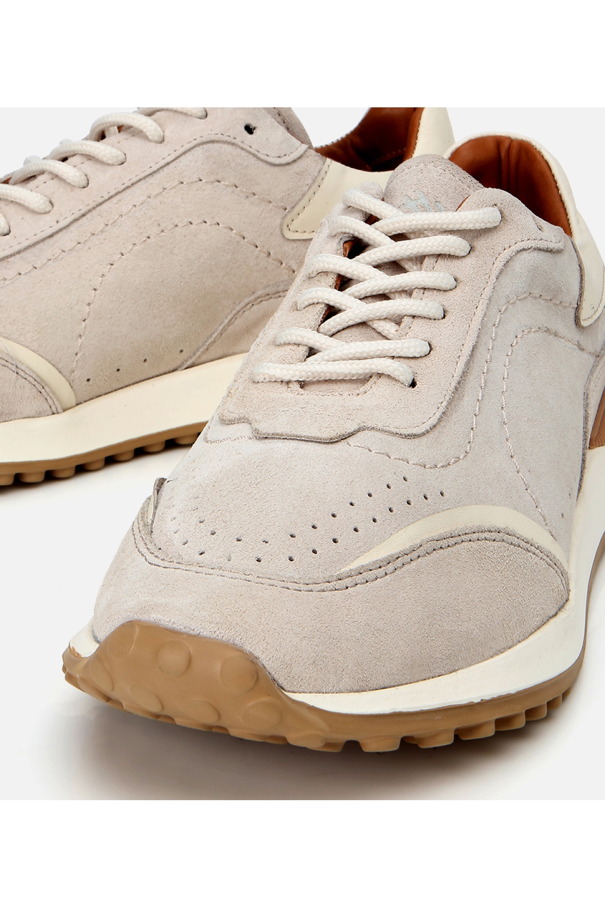 Hotiç Bej Hotiç Süet Deri Erkek Ultra Hafif Tabanlı Spor Ayakkabı