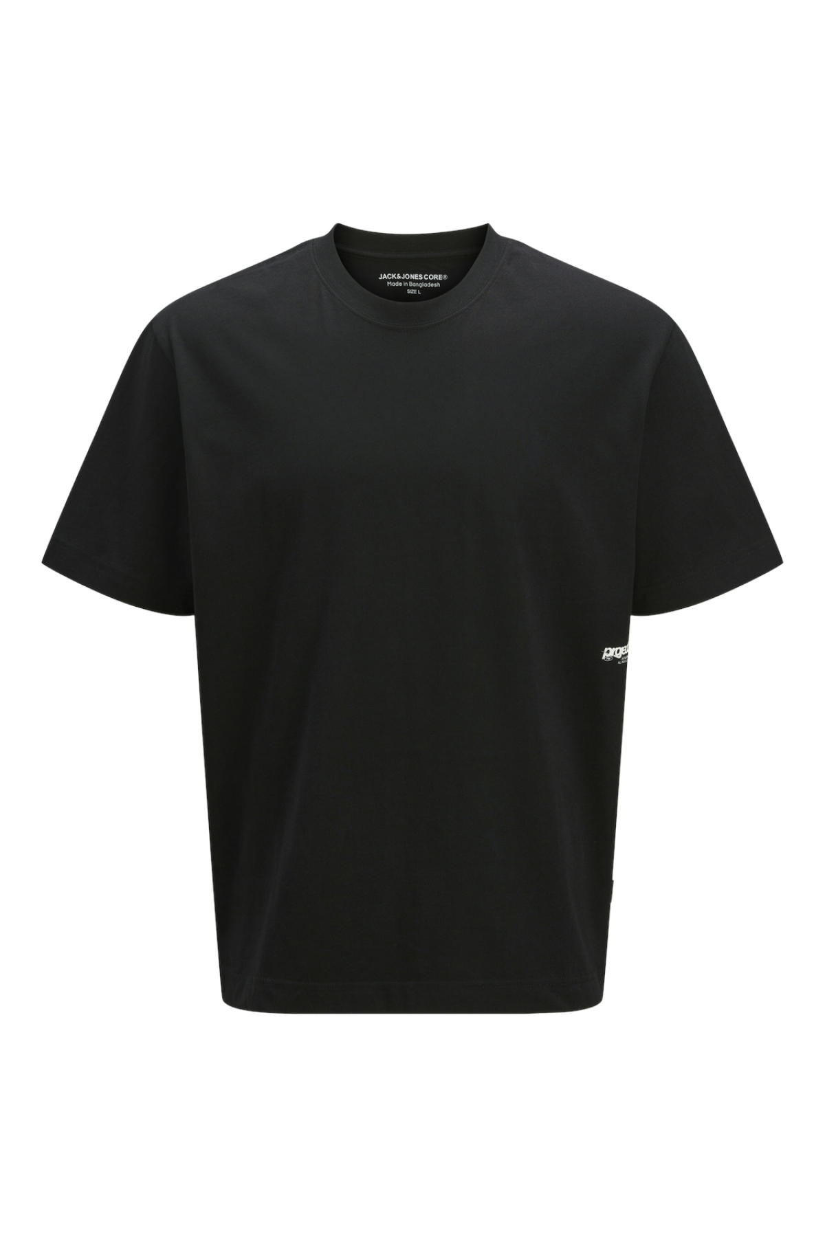 Jack Jones Jcounıon Small Prınt Tee Ss Crew Neck Erkek Siyah