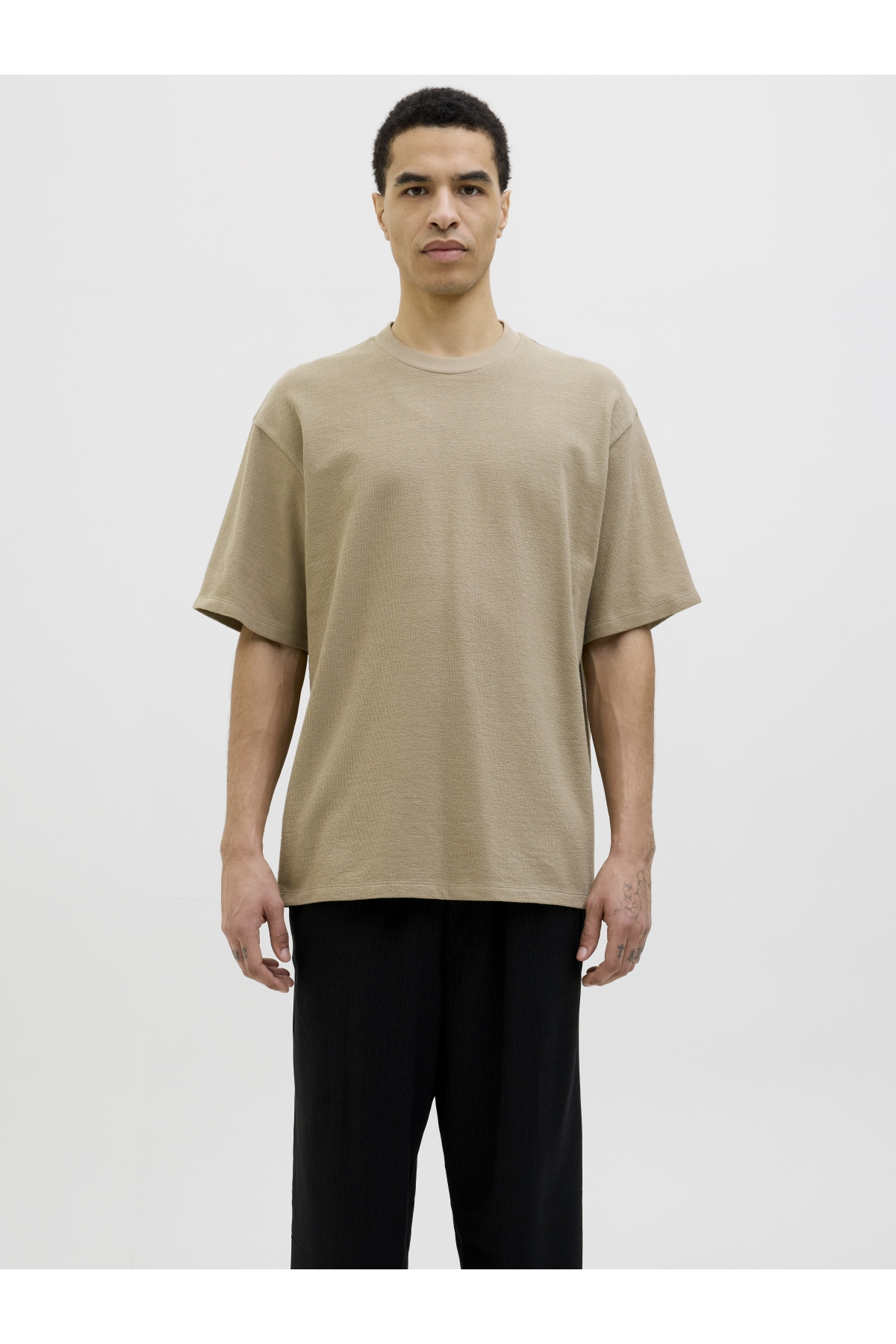 Yeşil Erkek Regular Fit Logo Baskılı T-Shirt 12273217 JCOTARMAC